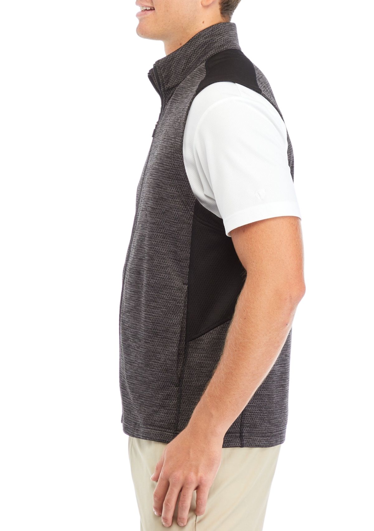 Mens Geo Fleece Vest