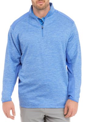 Men's Big & Tall Quarter Zip-up Sweatshirt - Original Use™ Purple