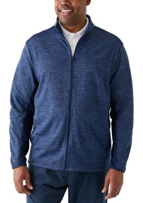 Pro Tour Men's Big & Tall Geo Fleece Full Zip Jacket, 3XL