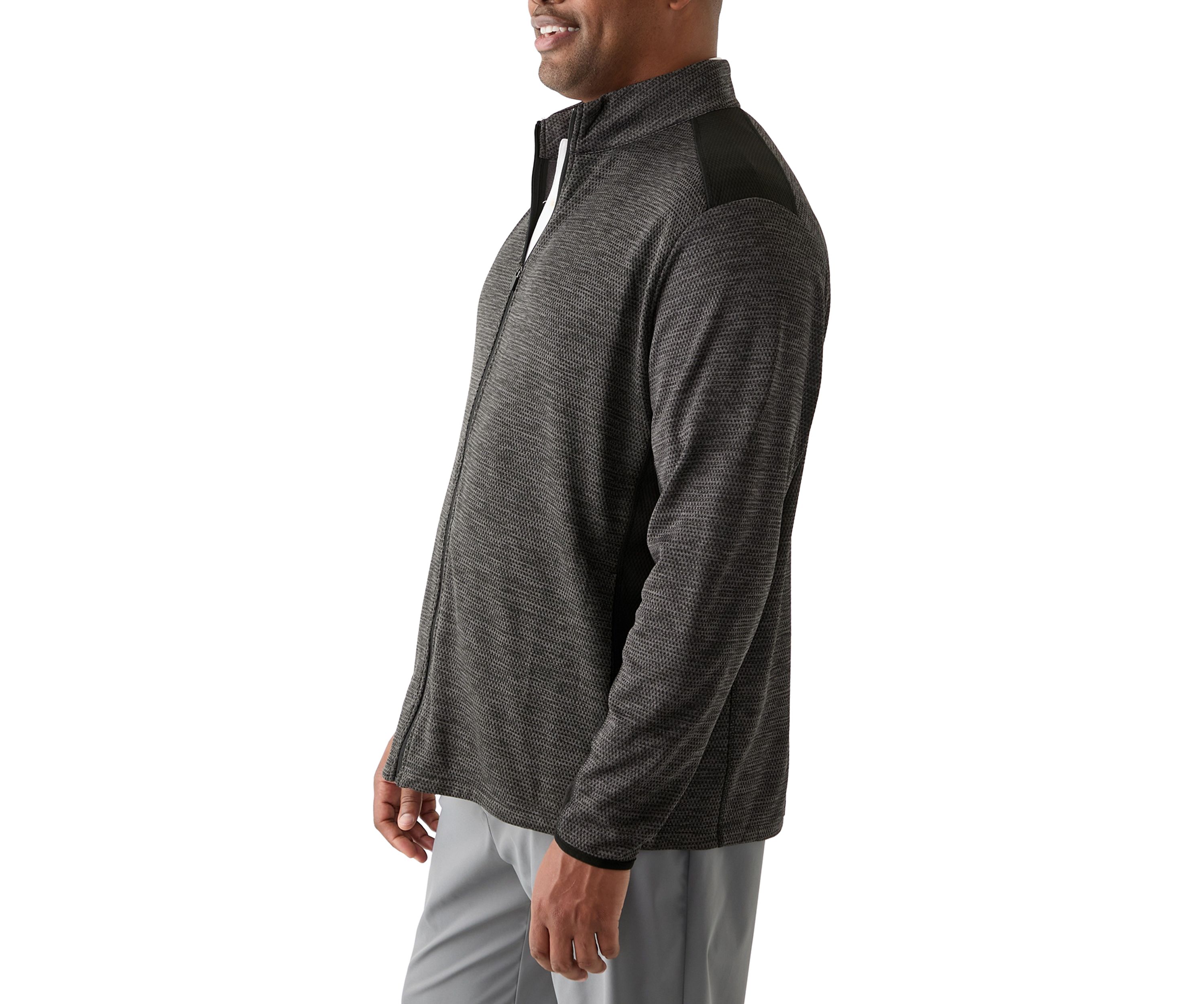 Big & Tall Geo Fleece Full Zip Jacket