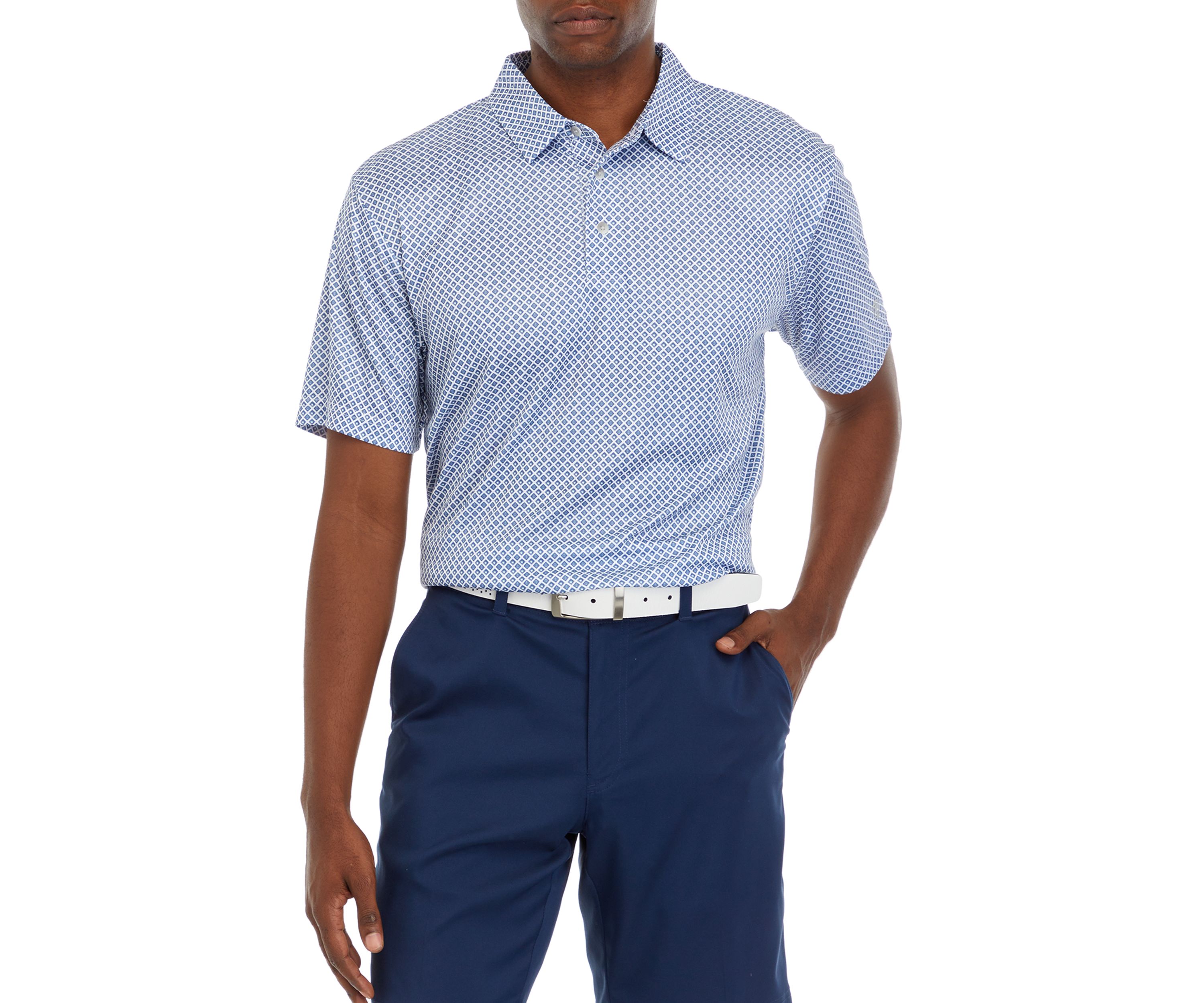 Geo Printed Polo Shirt 