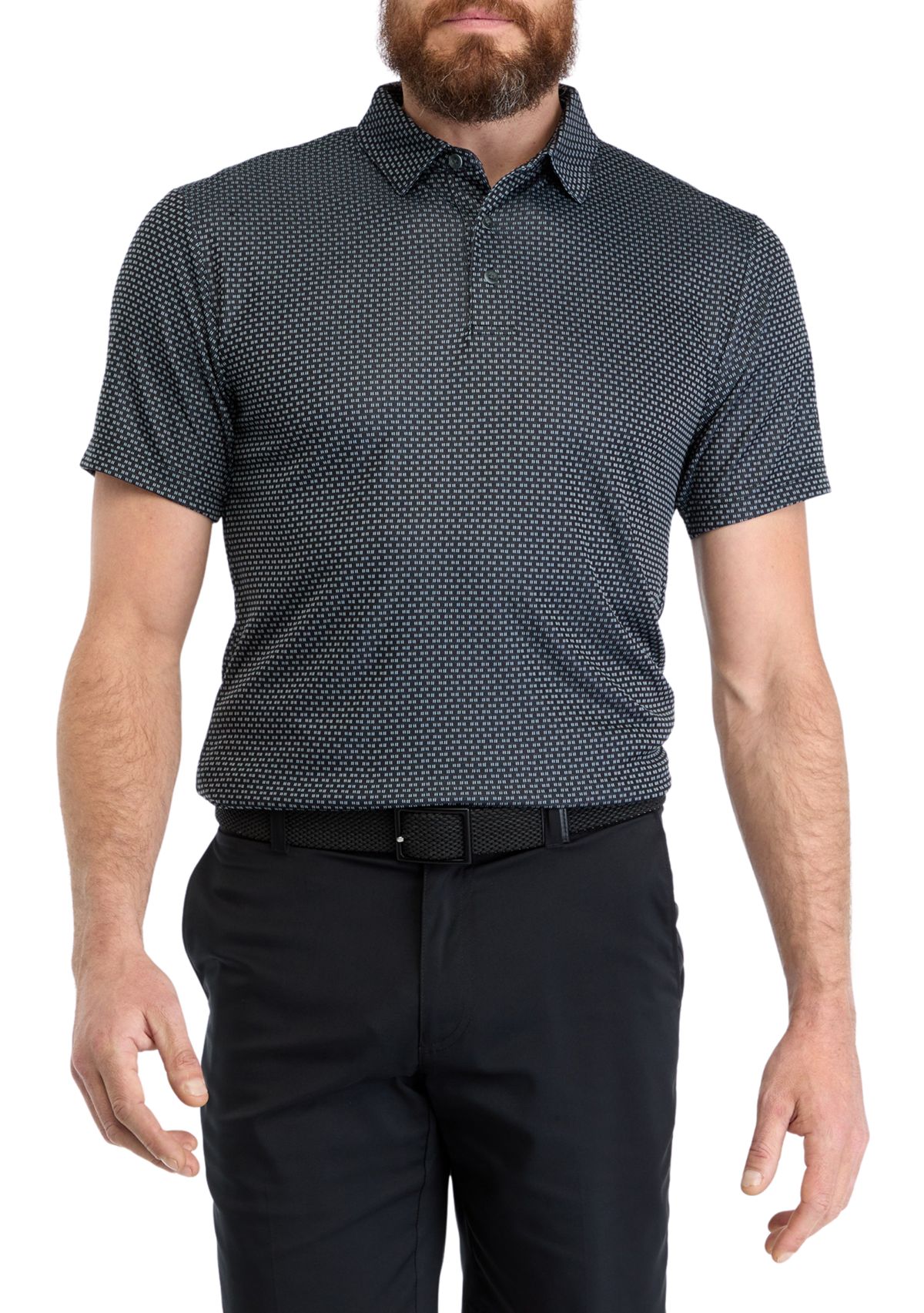 Mens Jacquard Polo Shirt