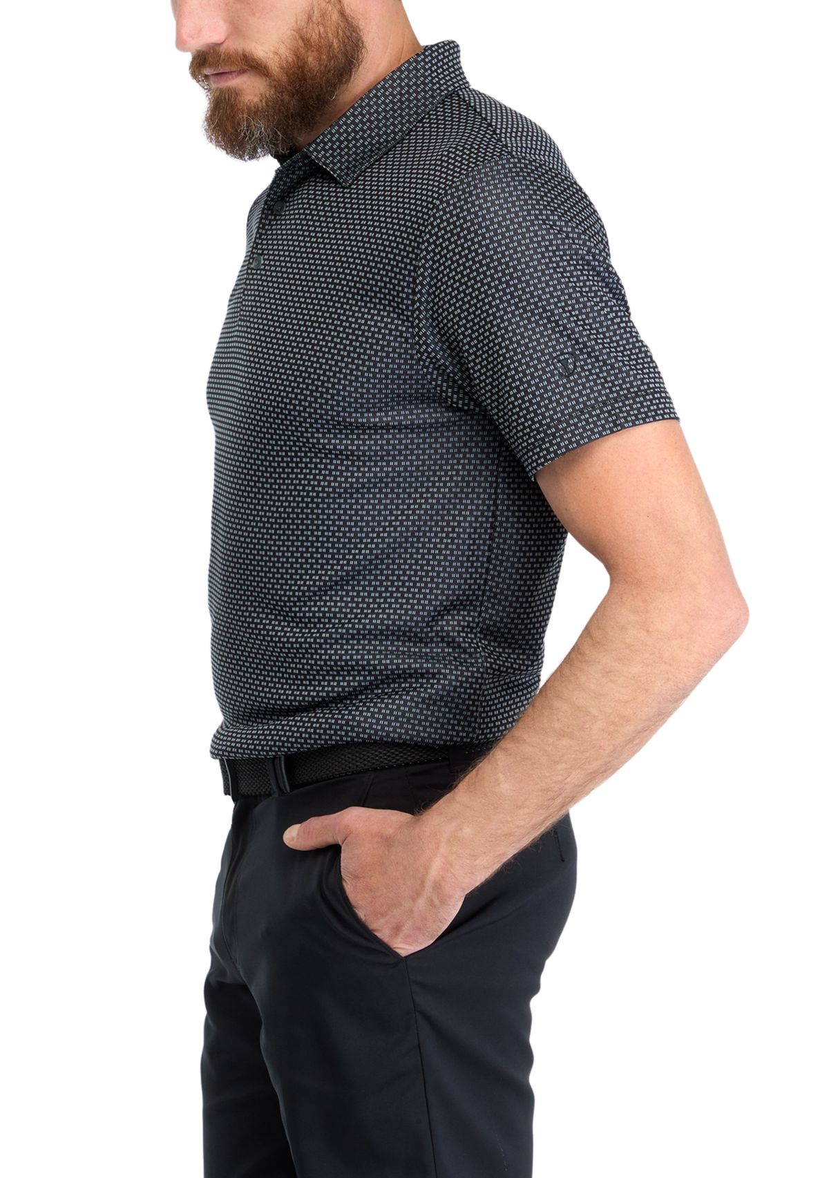 Mens Jacquard Polo Shirt