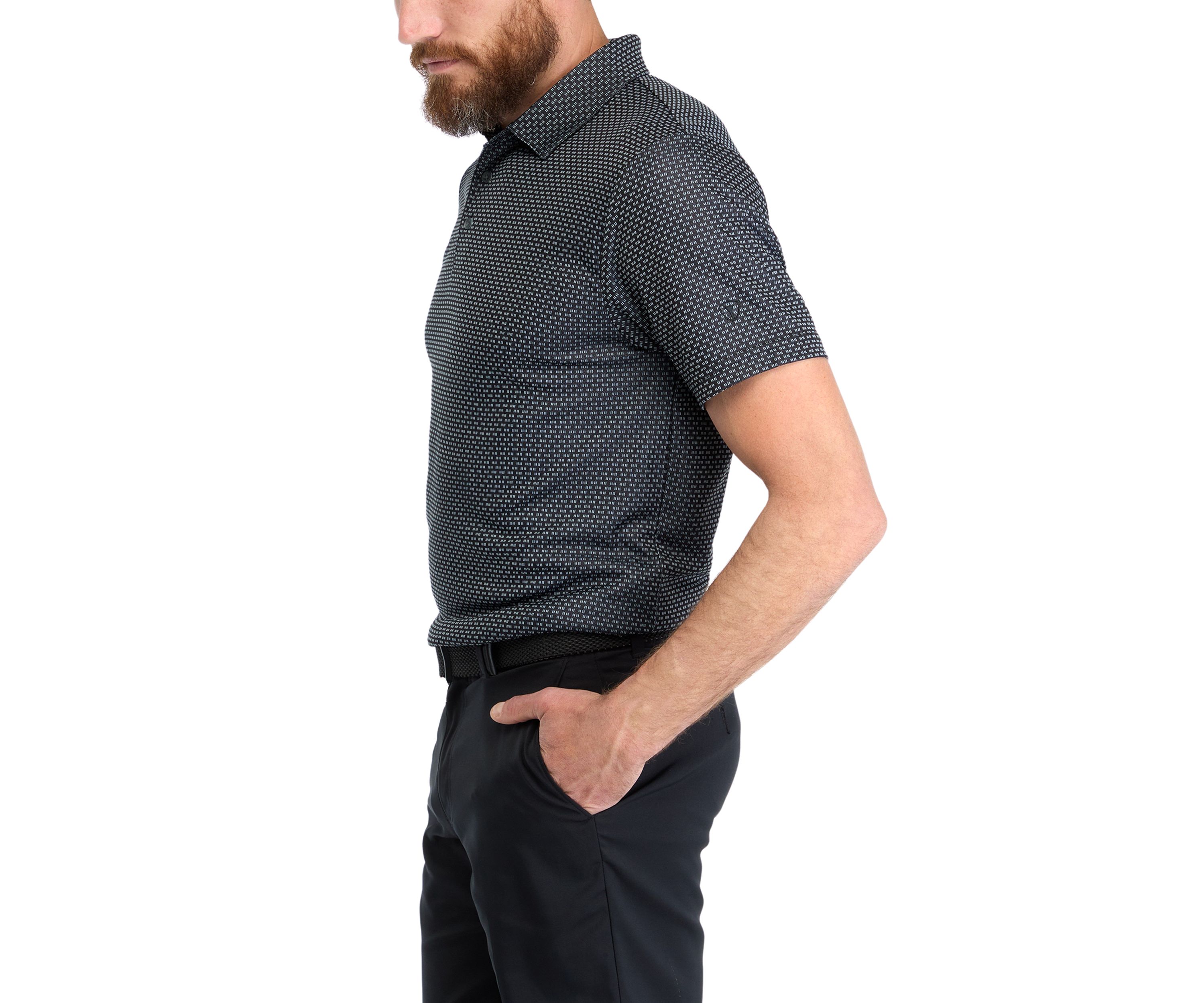 Mens Jacquard Polo Shirt