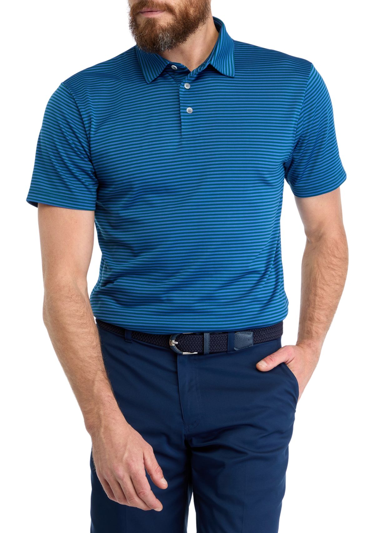 Mens Feeder Stripe Polo Shirt