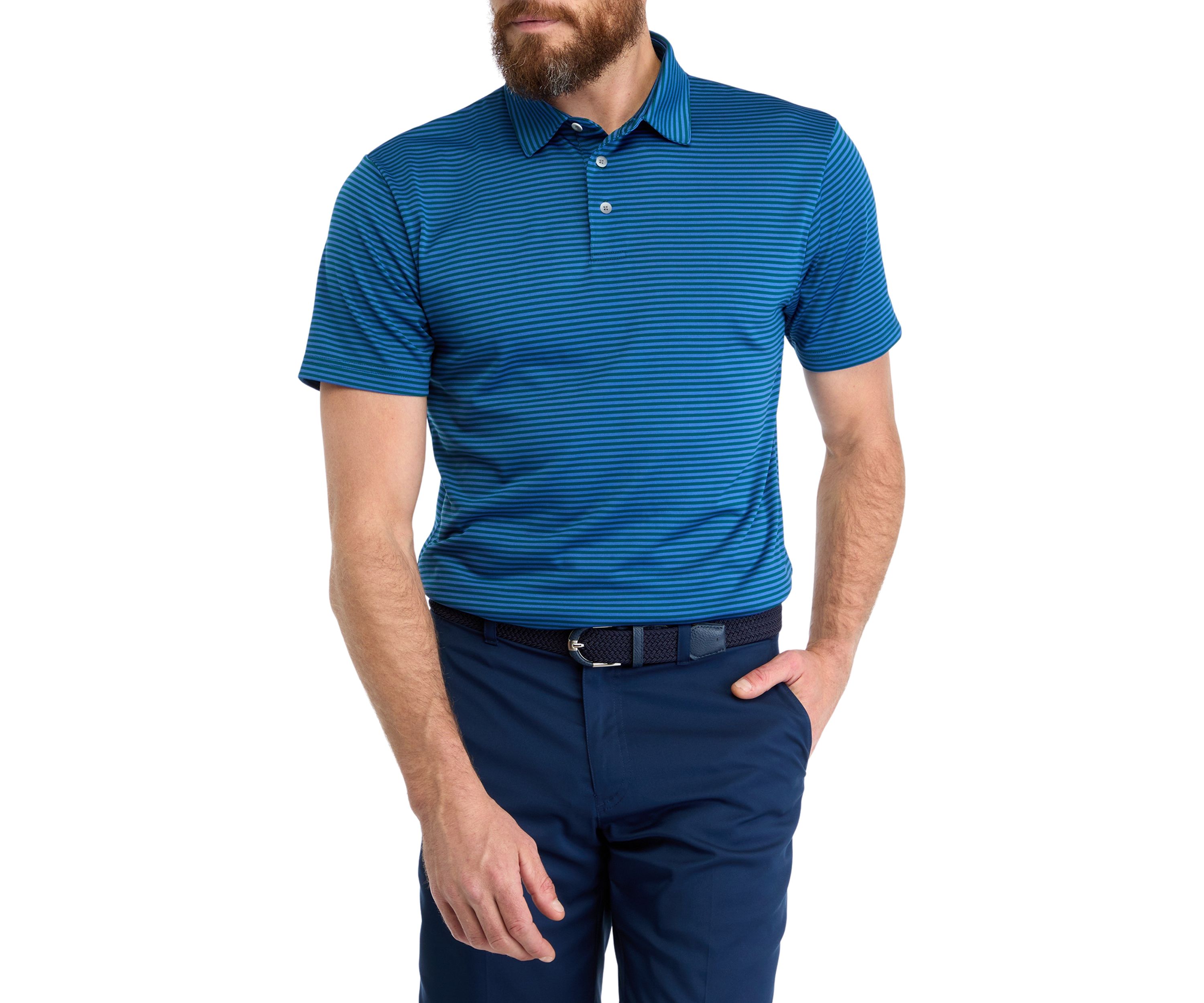 Mens Feeder Stripe Polo Shirt