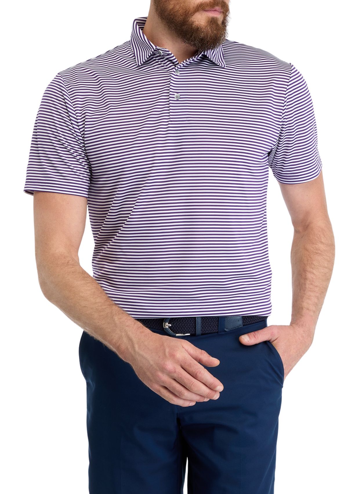 Mens Feeder Stripe Polo Shirt