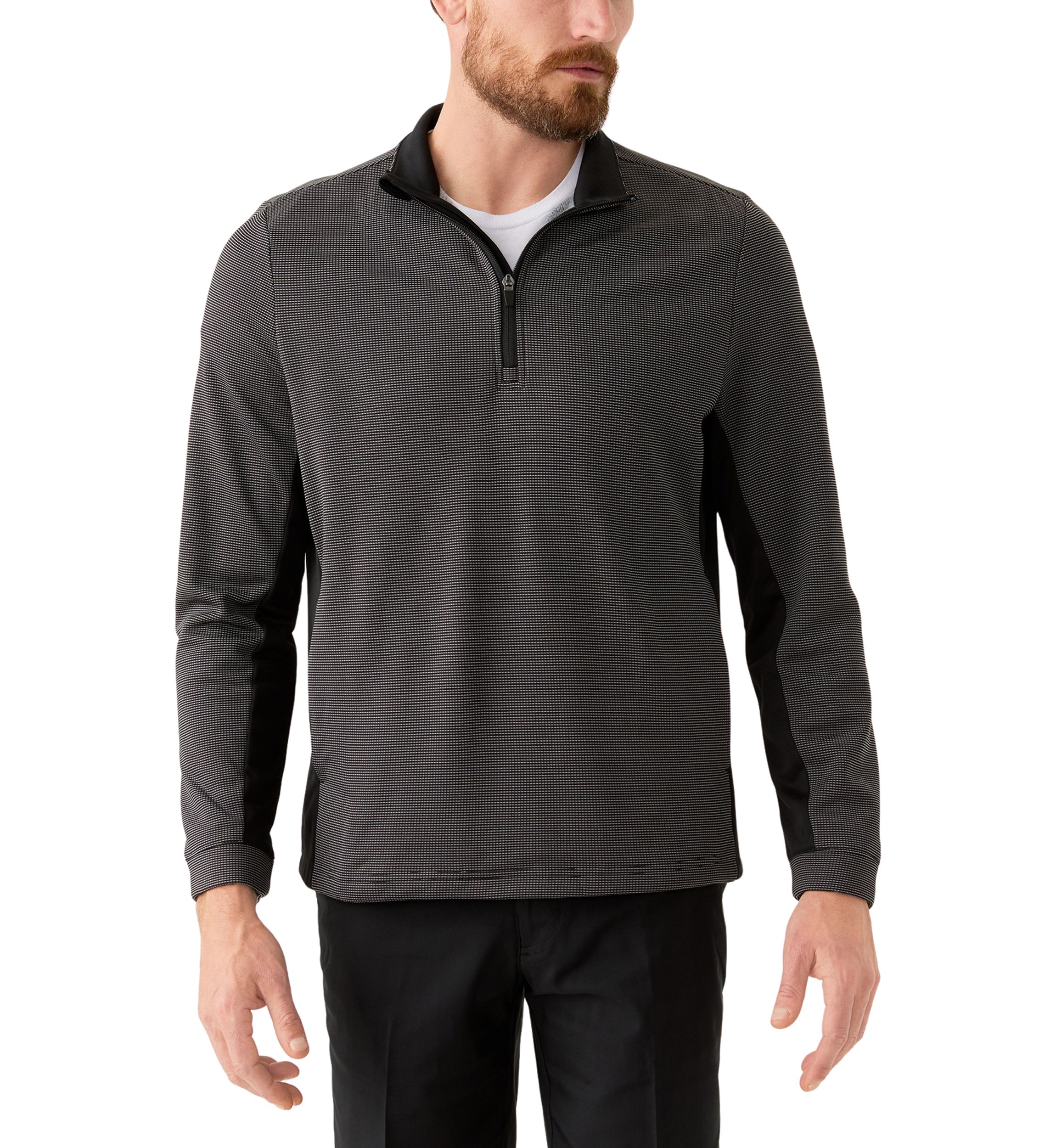 1/4 Zip Micro Jacquard Jacket