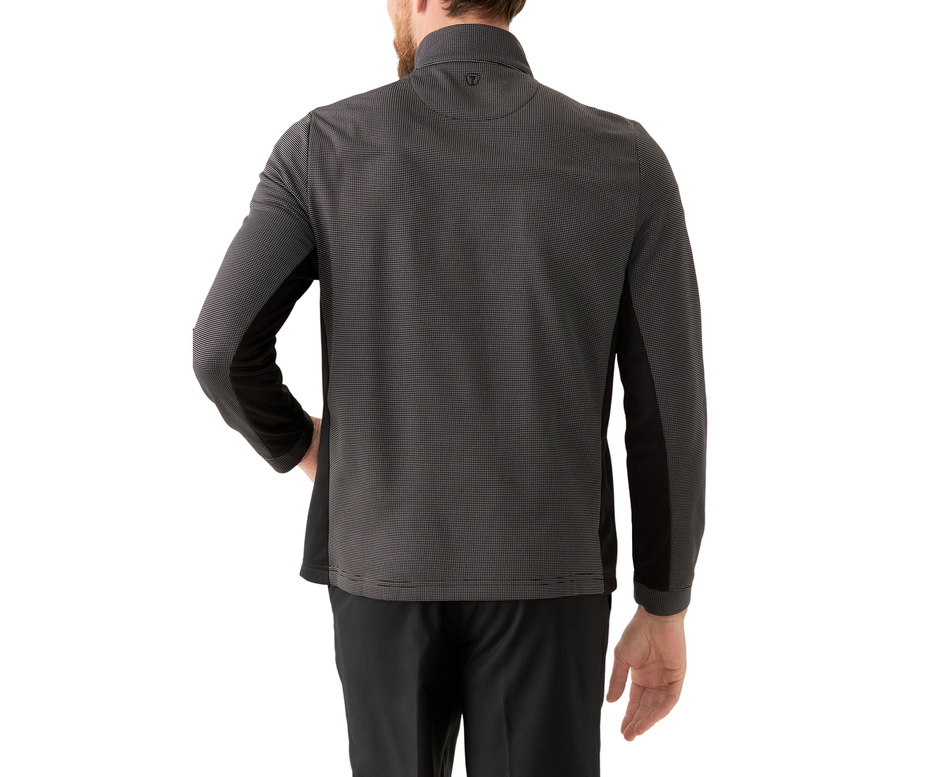 1/4 Zip Micro Jacquard Jacket