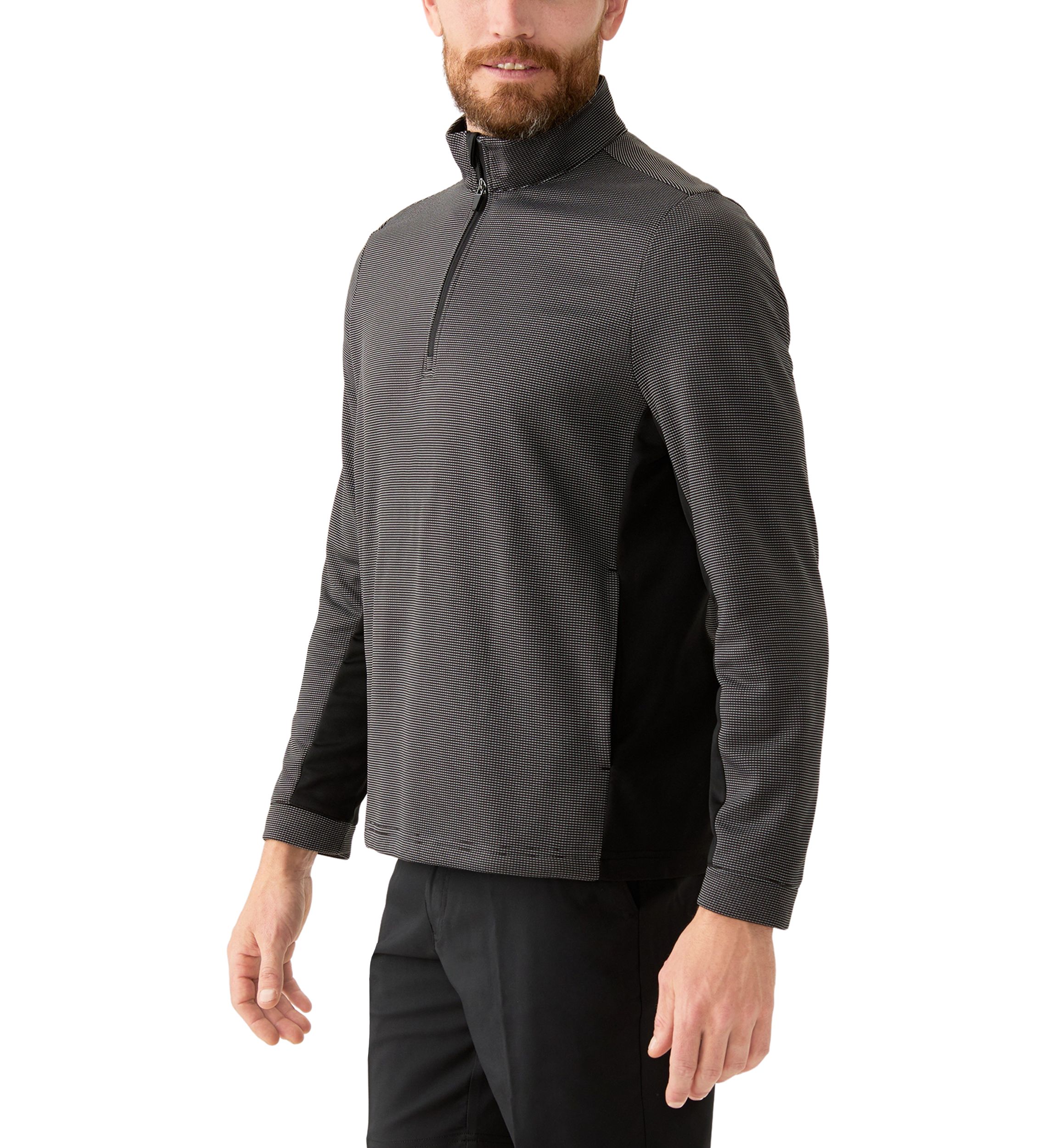1/4 Zip Micro Jacquard Jacket