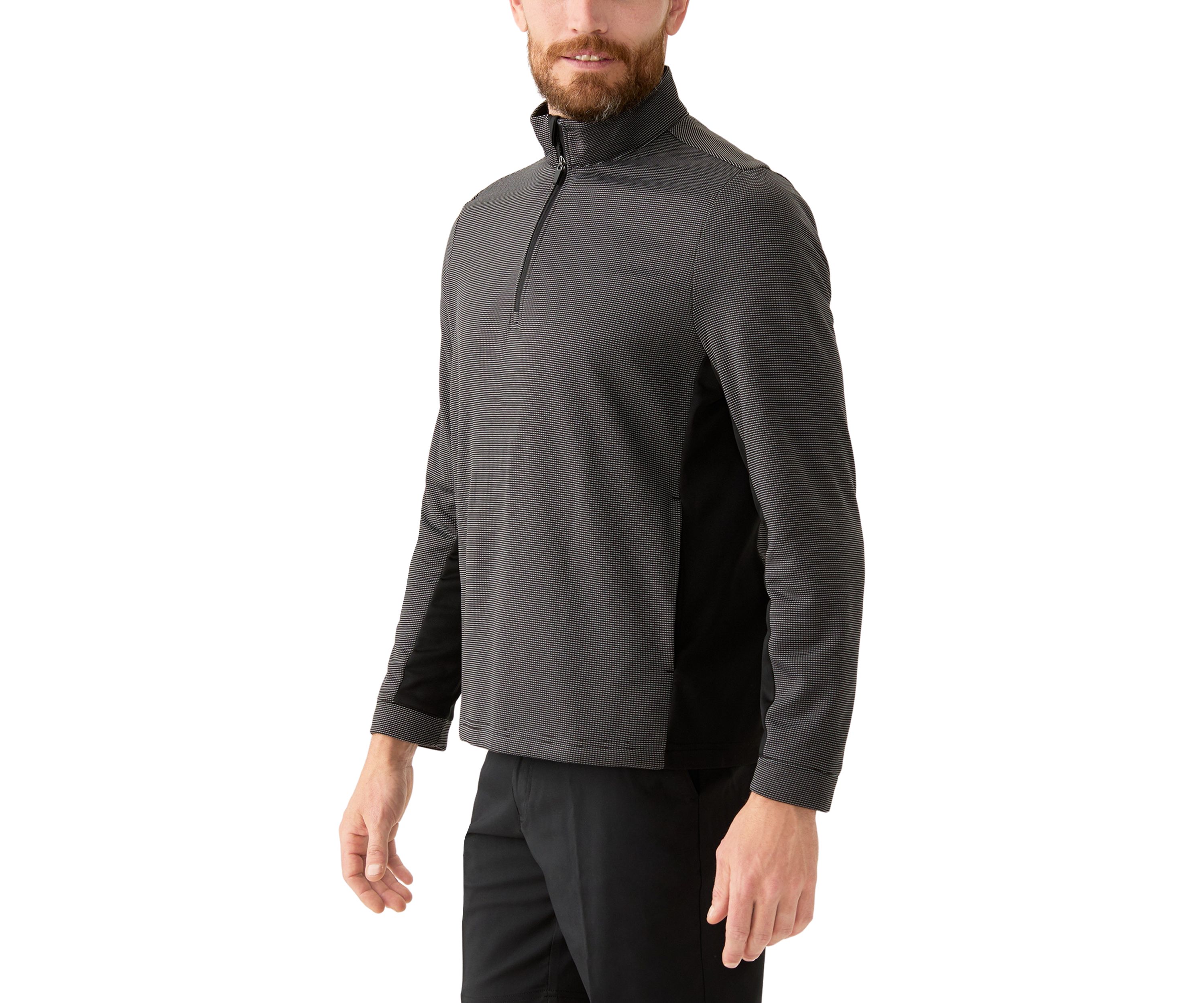 1/4 Zip Micro Jacquard Jacket