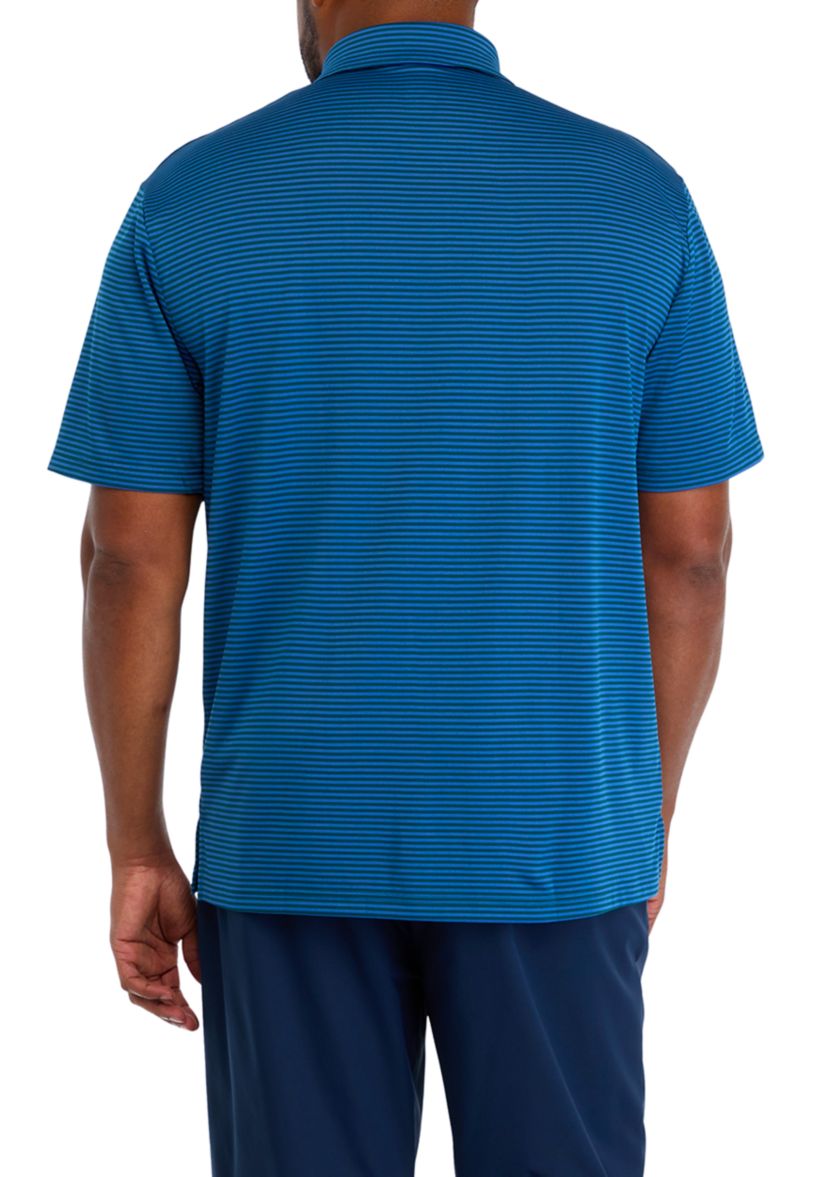 Big & Tall Yarn Dyed Stripe Polo Shirt