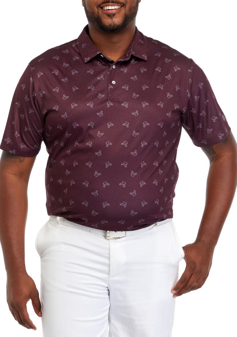 Big & Tall Printed Polo Shirt 