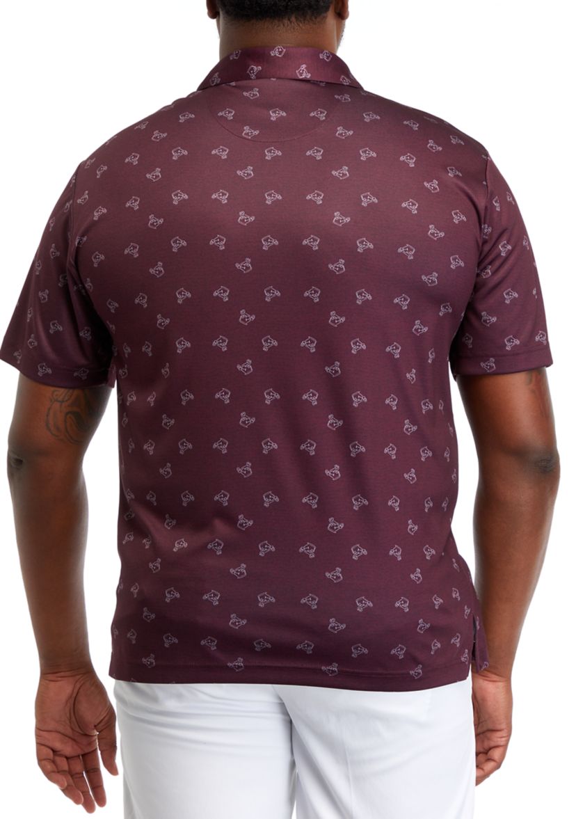 Big & Tall Printed Polo Shirt 