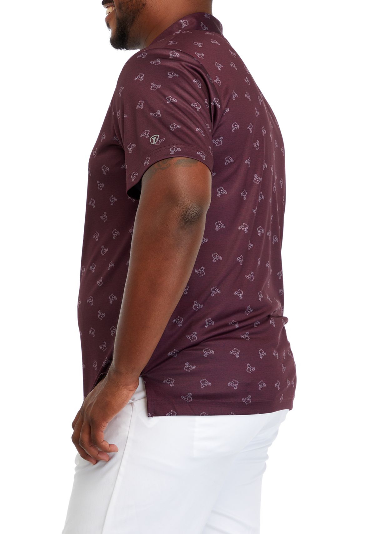 Big & Tall Printed Polo Shirt 