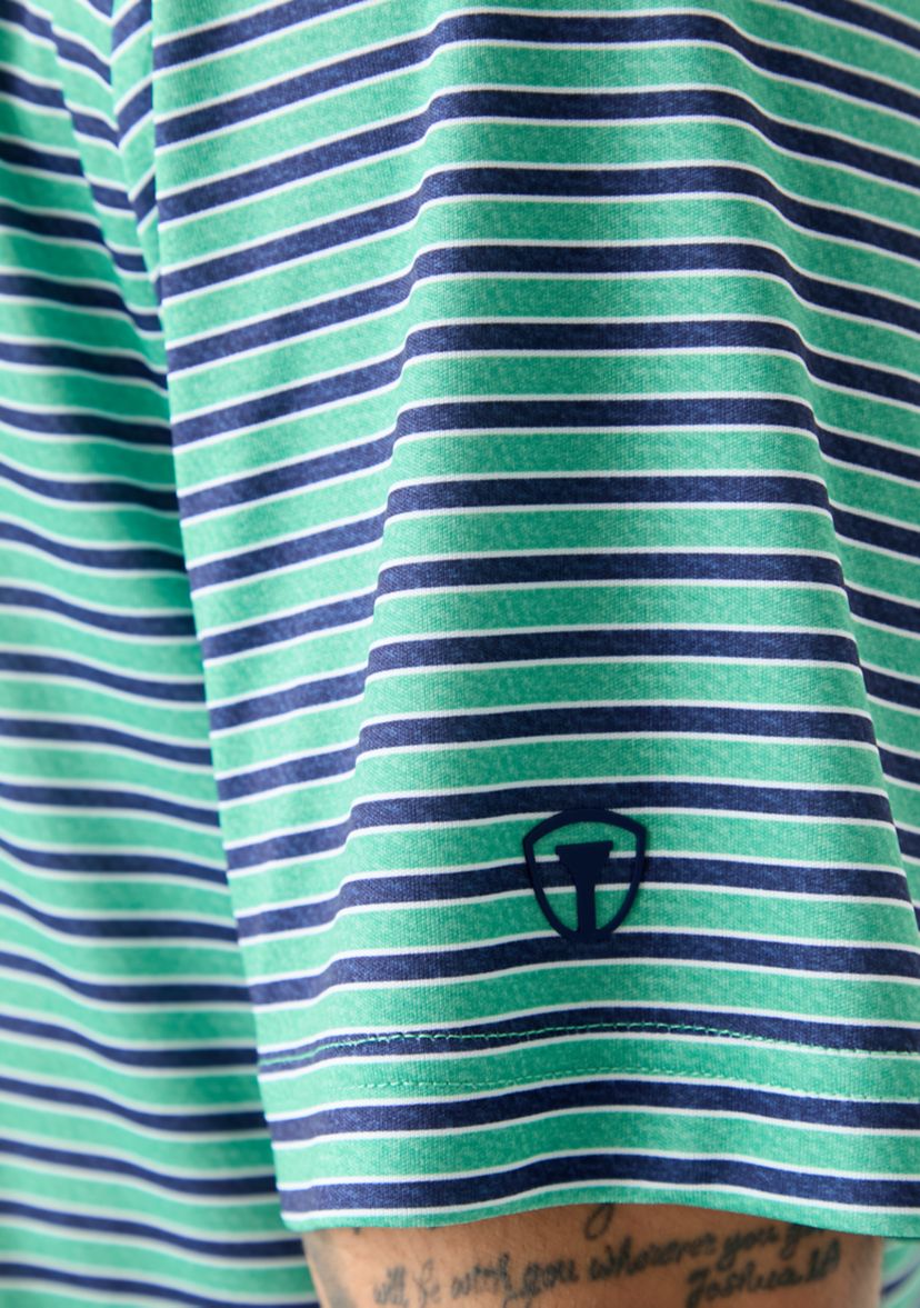 Mens Multicolored Stripe Polo Shirt 