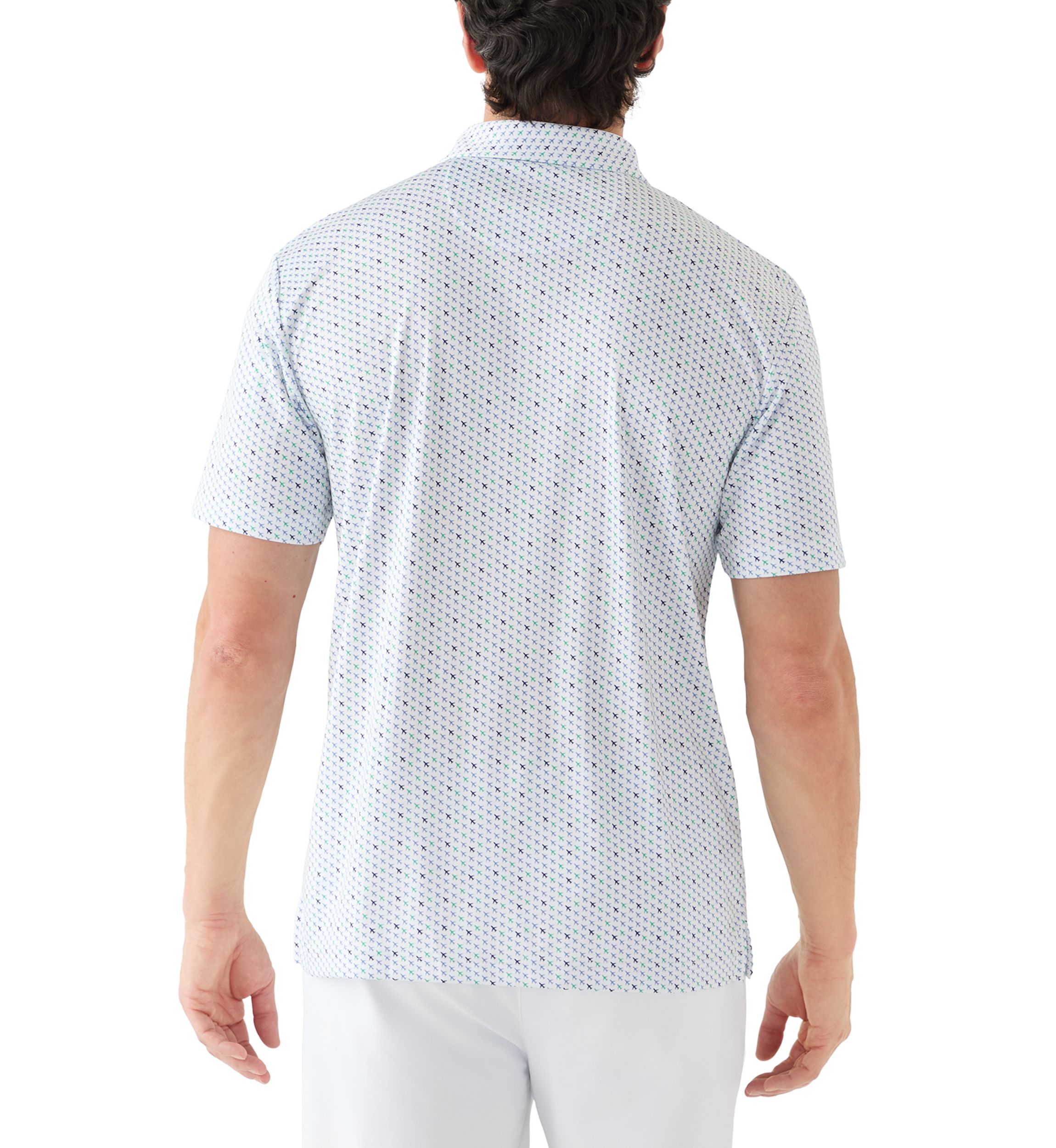 Airplane Print Polo Shirt 