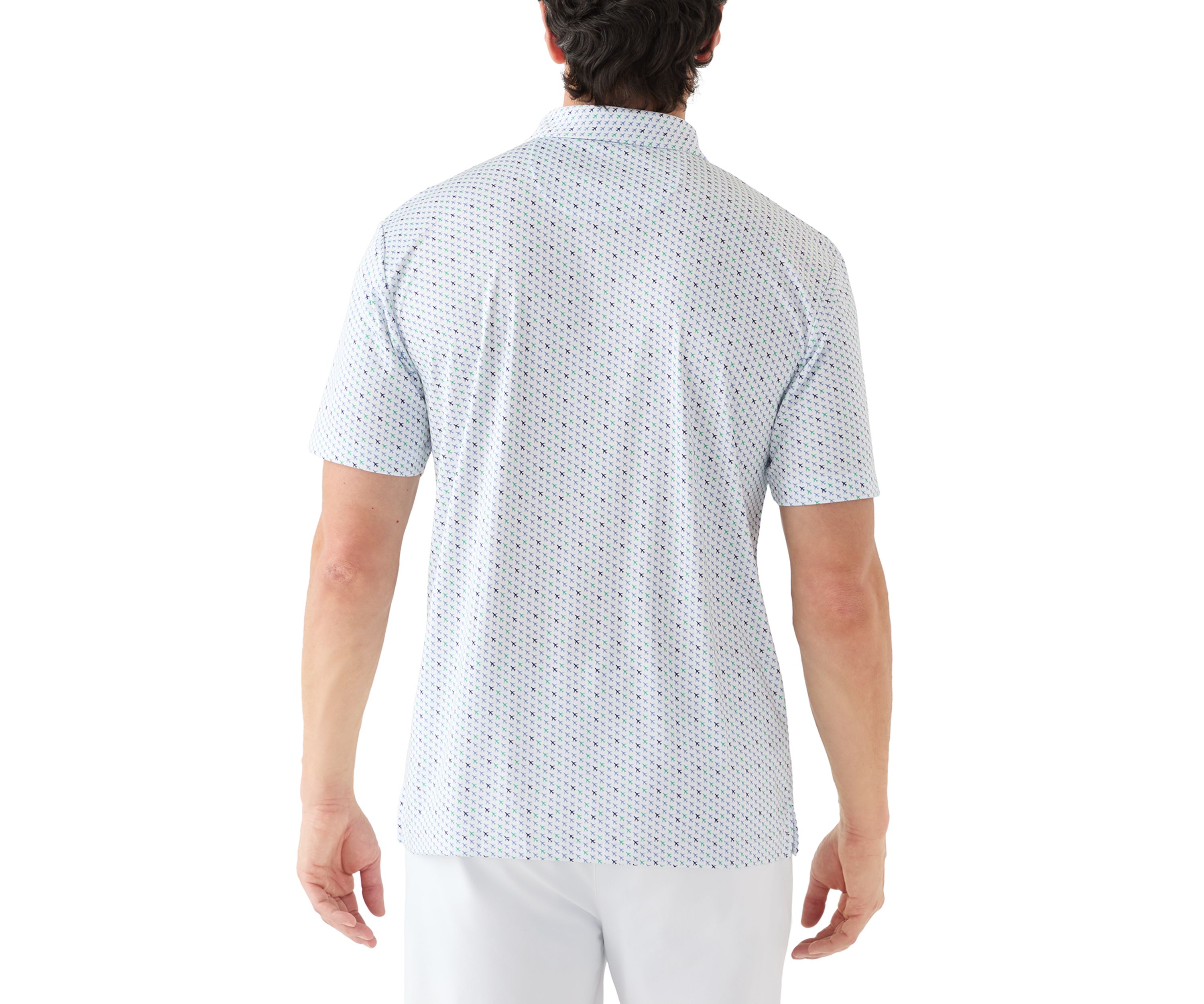 Airplane Print Polo Shirt 
