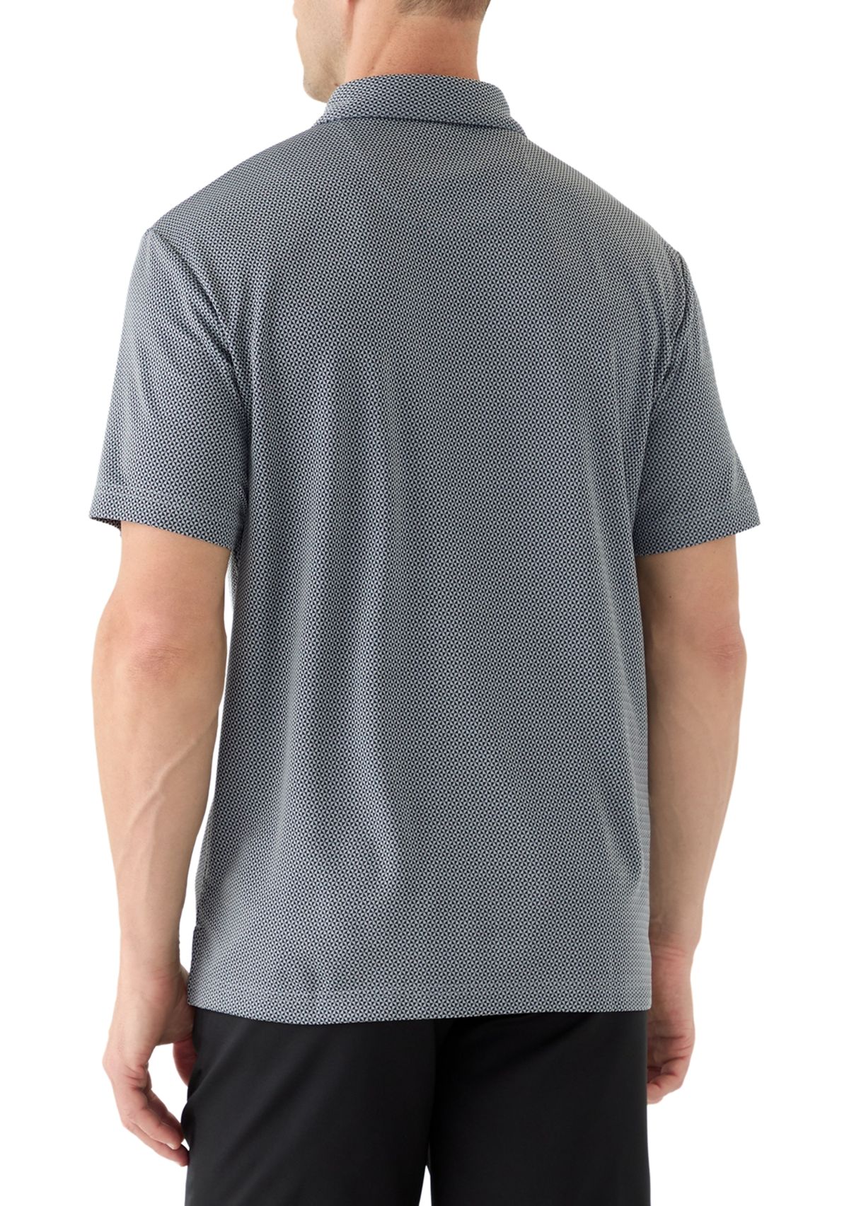 Mens Fall Jacquard Polo Shirt