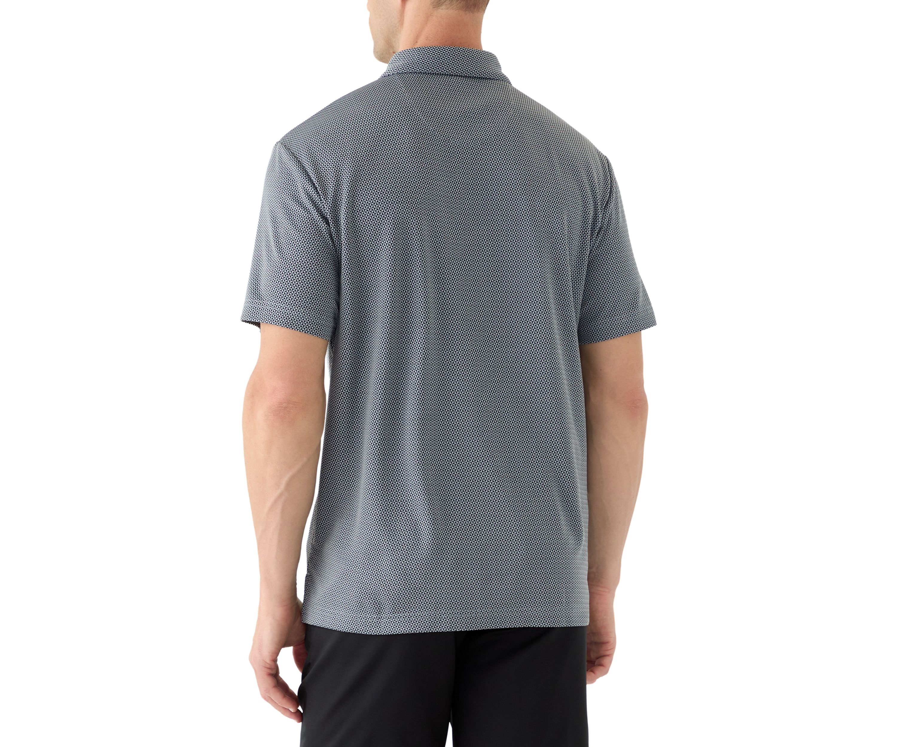 Mens Fall Jacquard Polo Shirt