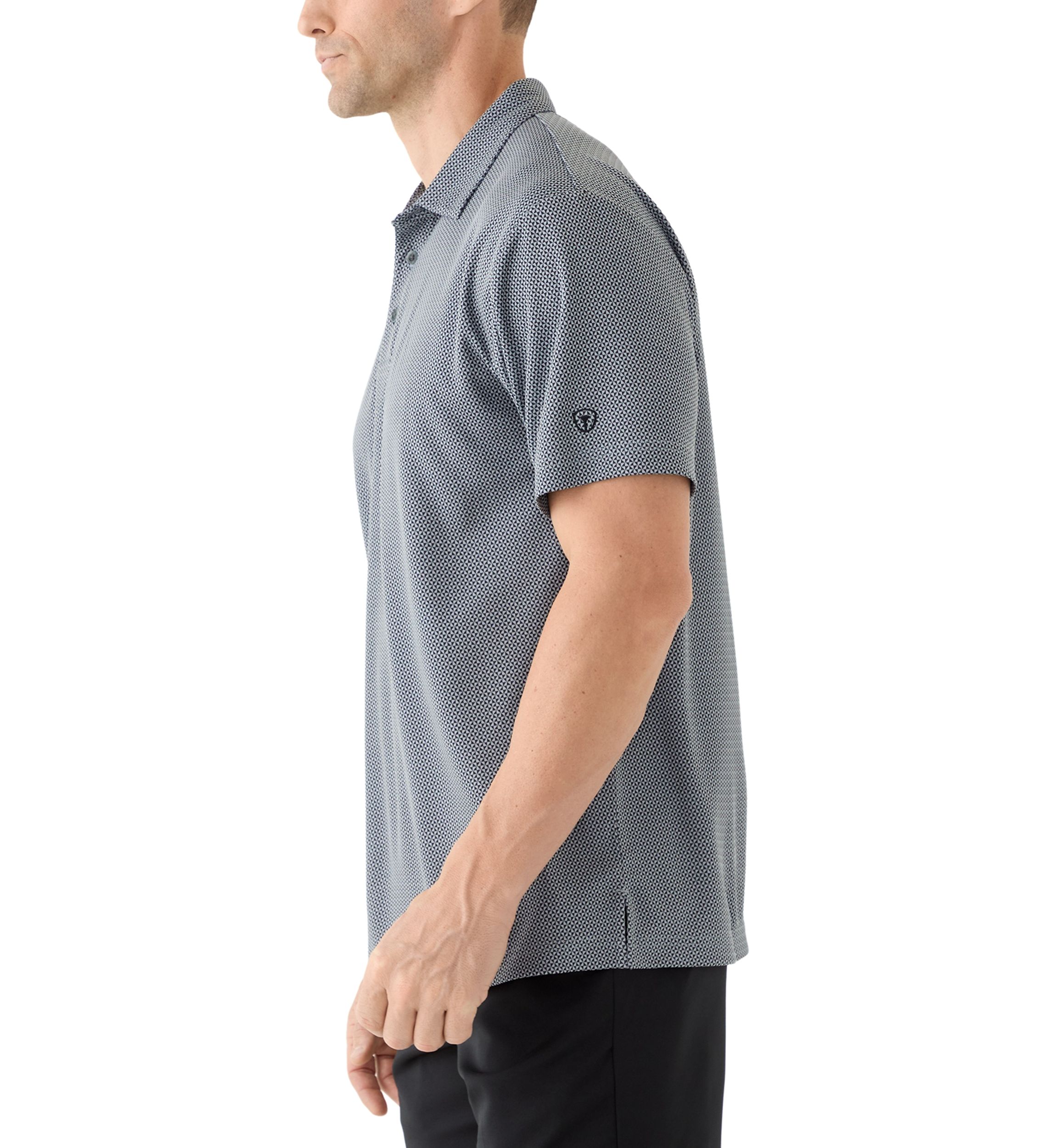 Mens Fall Jacquard Polo Shirt