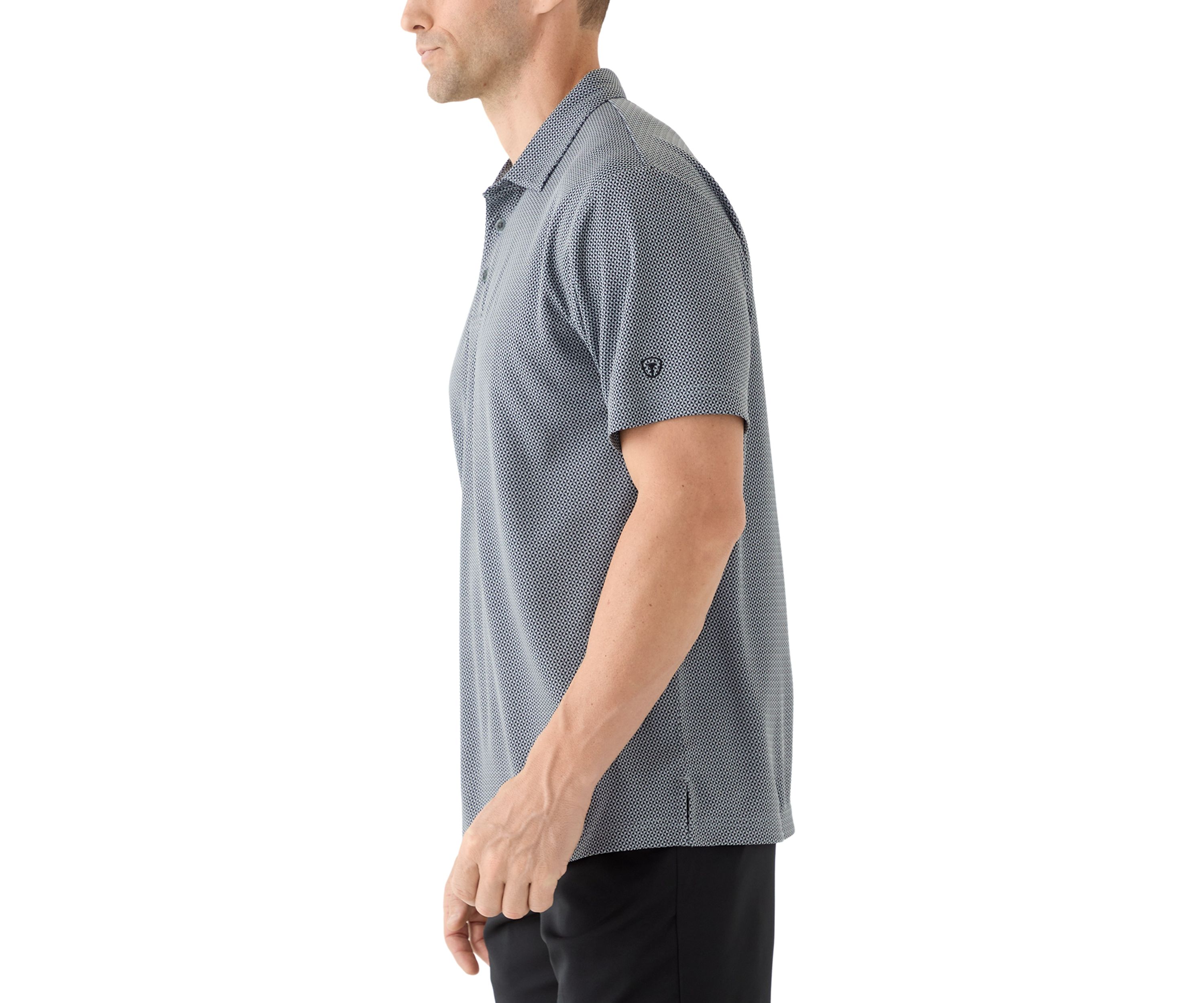 Mens Fall Jacquard Polo Shirt