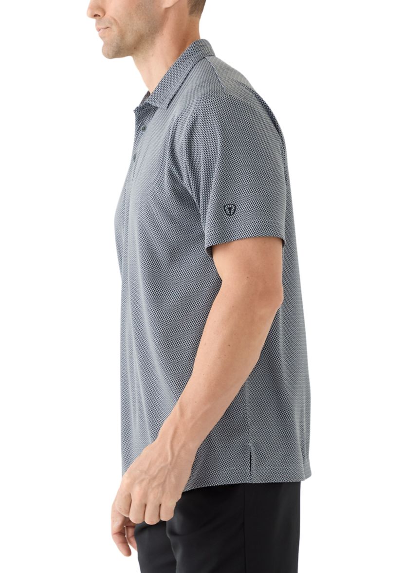 Mens Fall Jacquard Polo Shirt