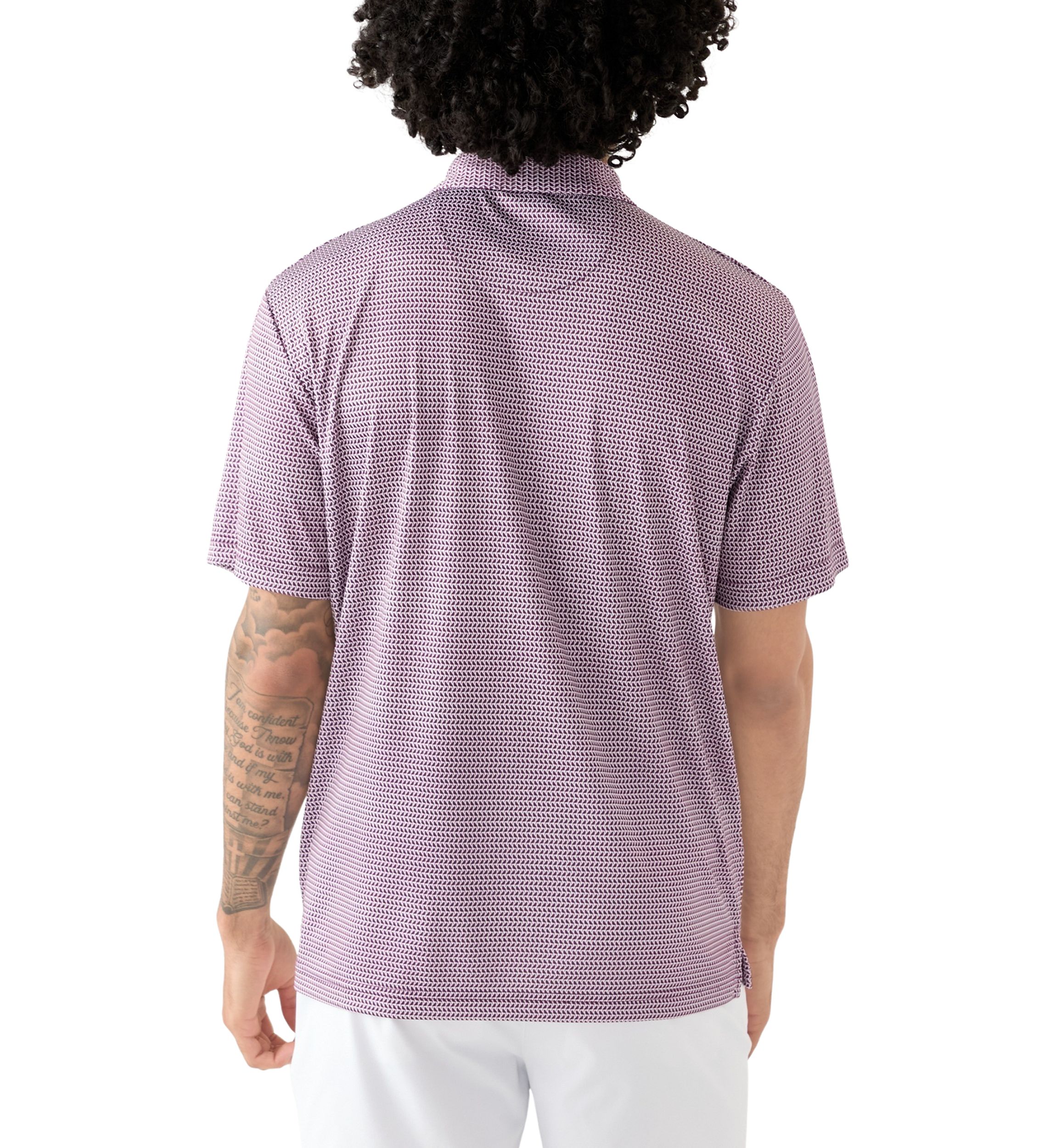 Mens Birdie Print Polo Shirt