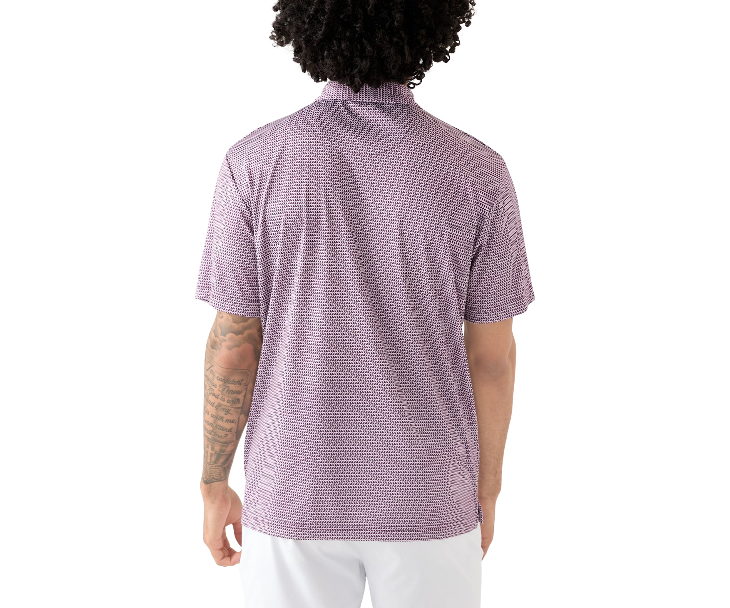Mens Birdie Print Polo Shirt