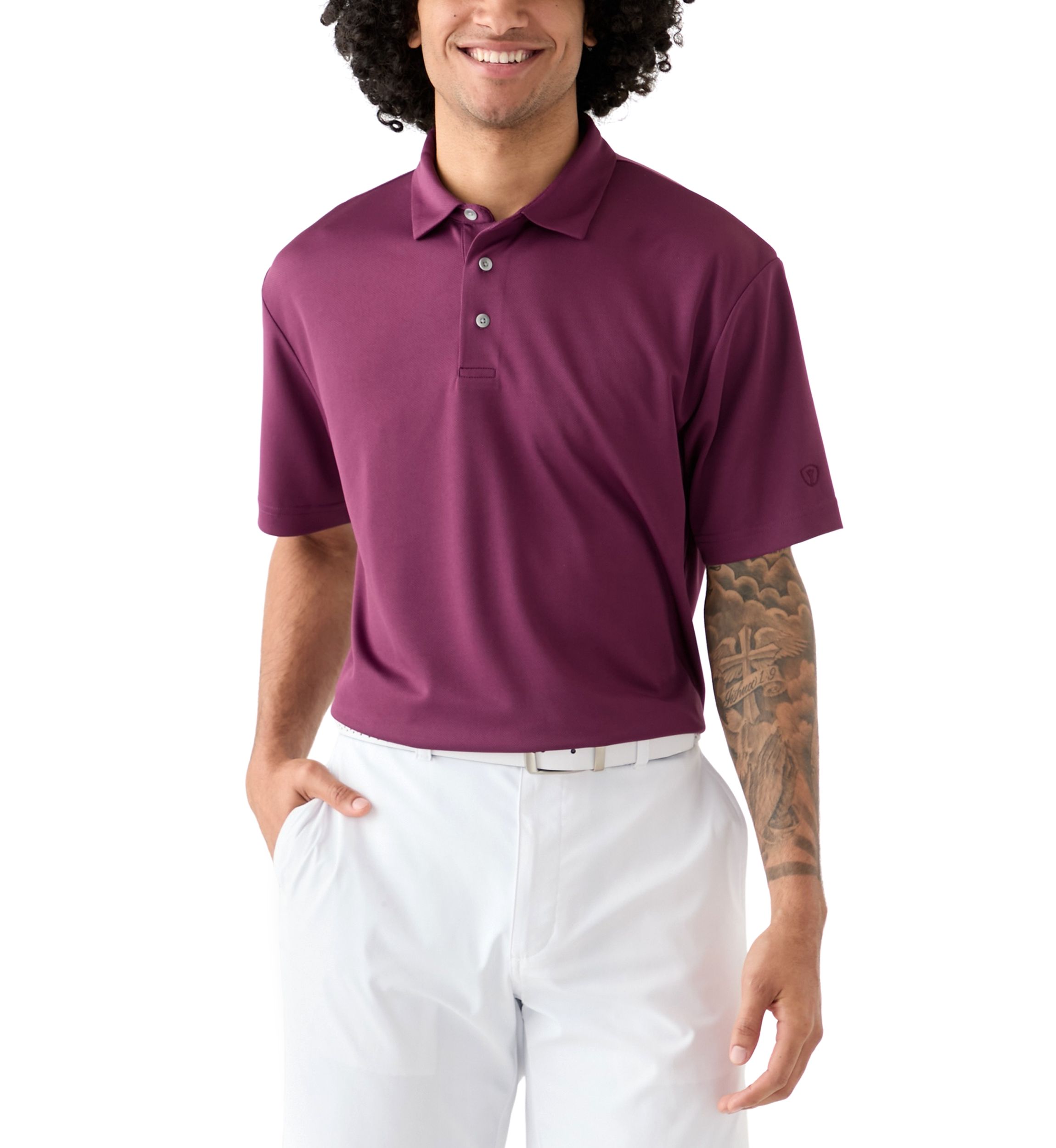Mens Solid Polo Shirt