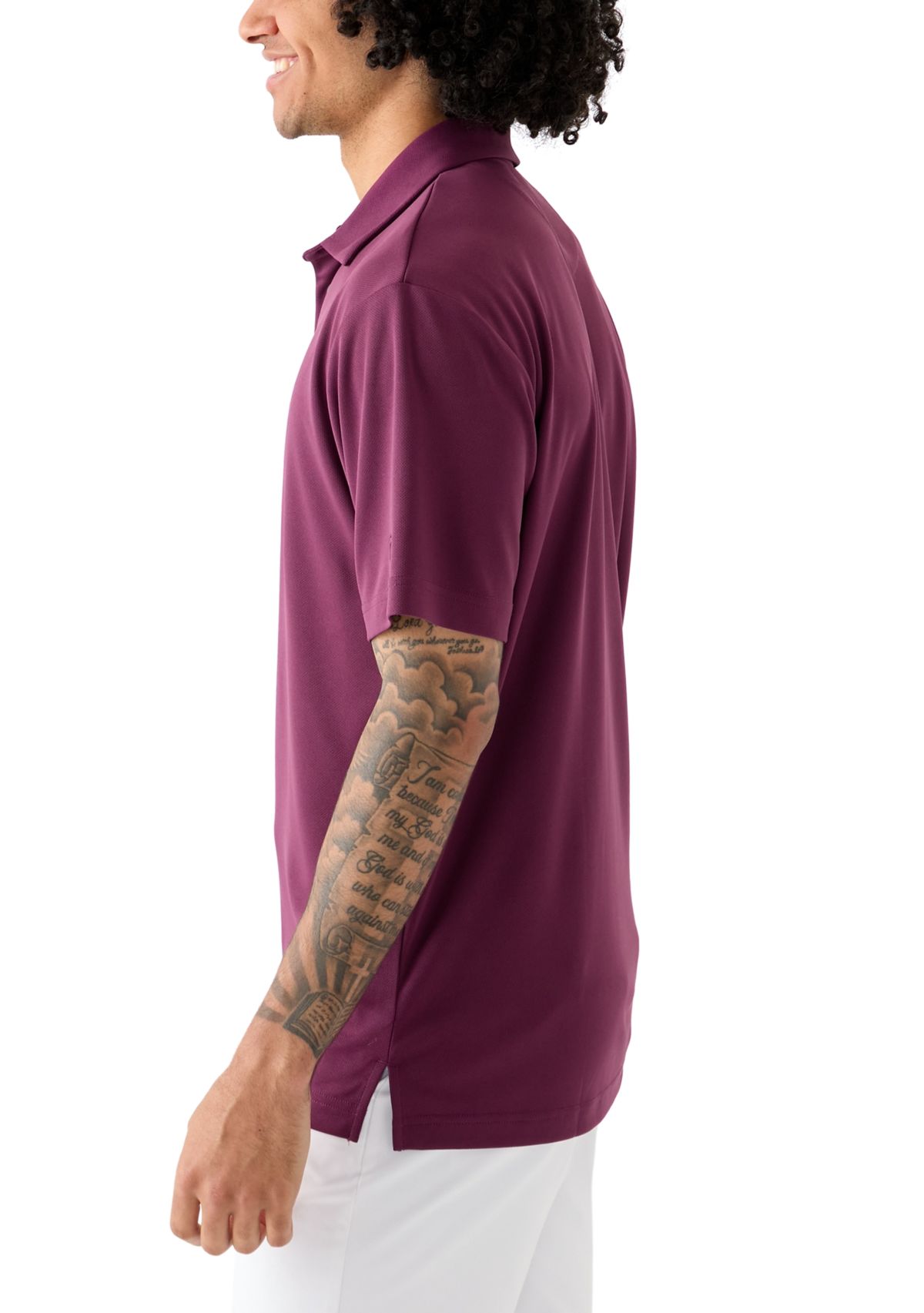 Mens Solid Polo Shirt