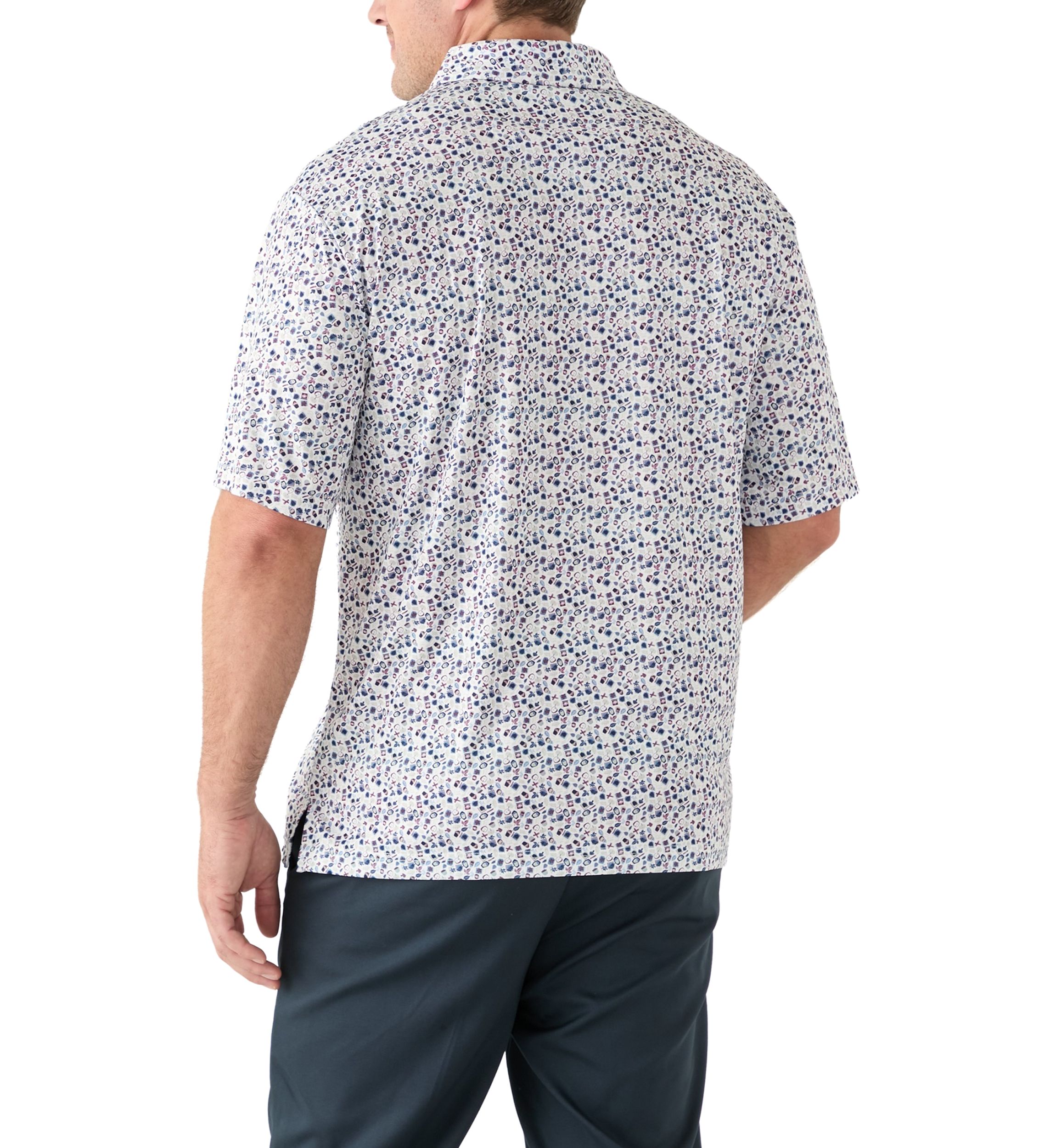 Big & Tall  Short Sleeve Printed Polo Shirt 