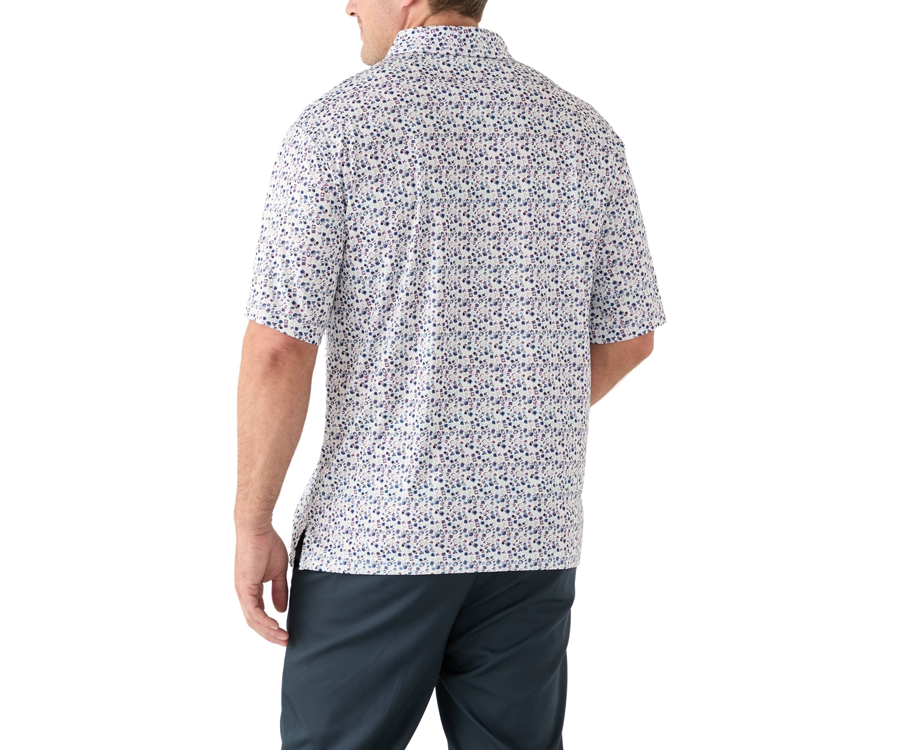 Big & Tall  Short Sleeve Printed Polo Shirt 
