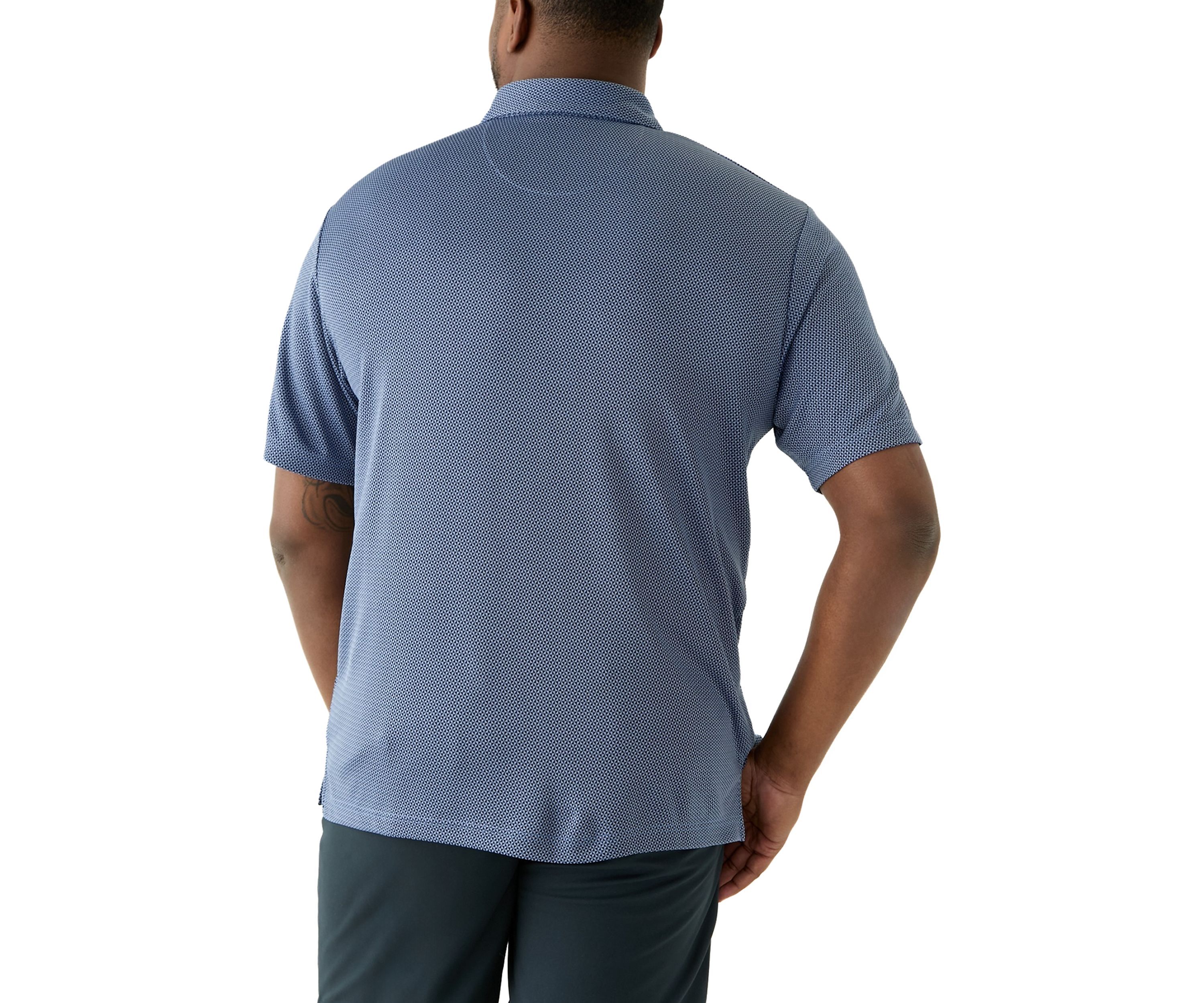 Big & Tall Jacquard Printed Polo Shirt