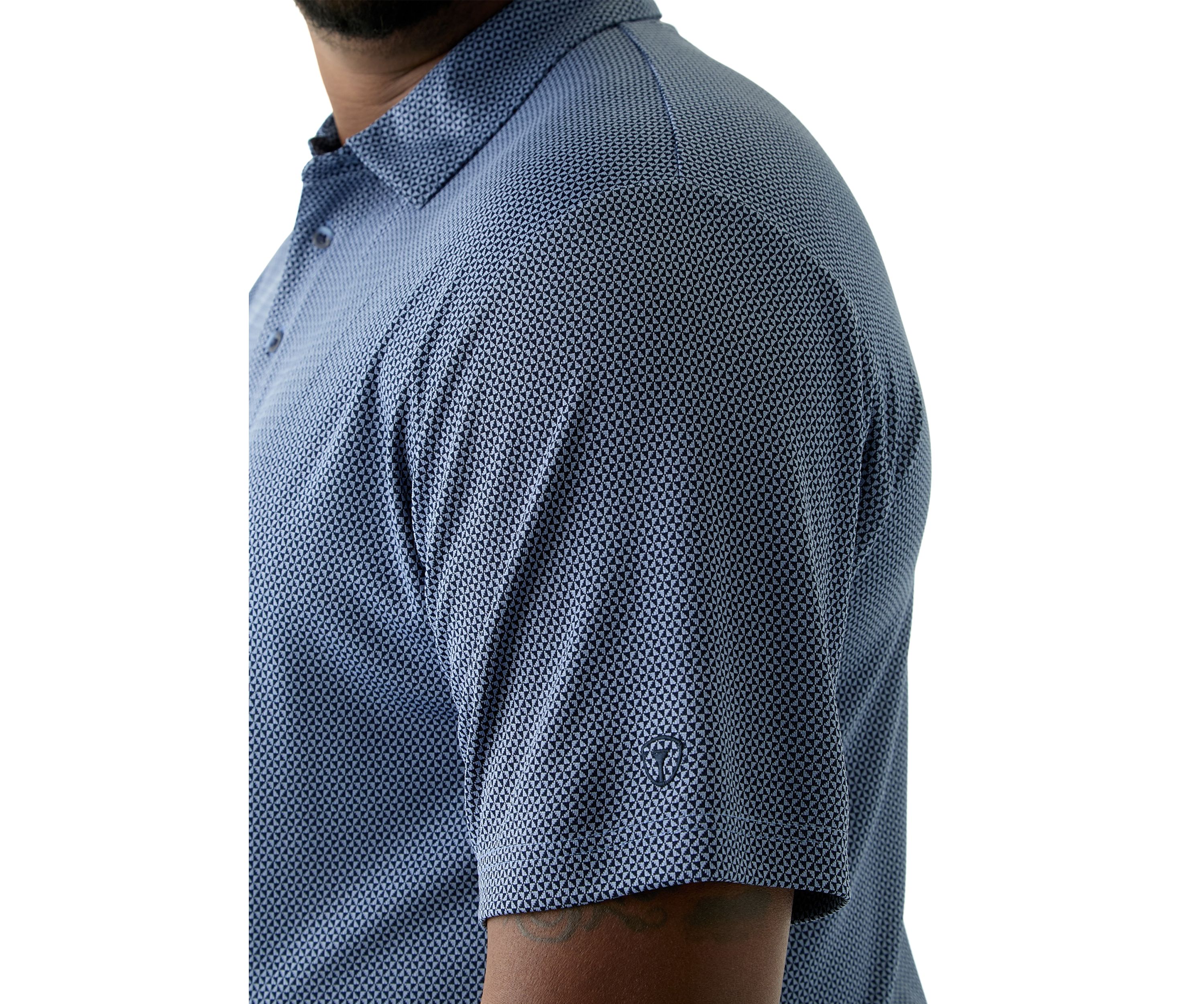 Big & Tall Jacquard Printed Polo Shirt