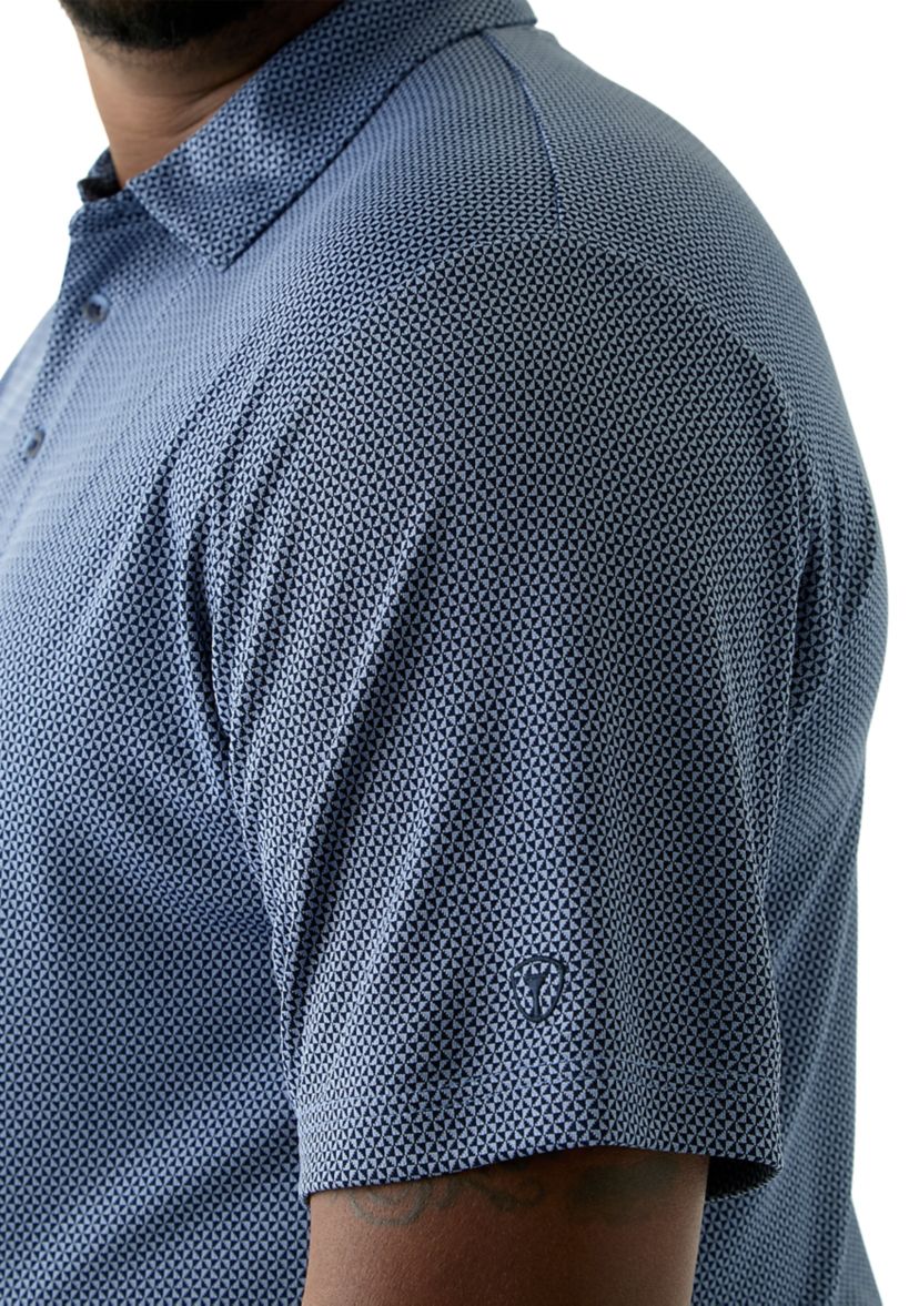 Big & Tall Jacquard Printed Polo Shirt