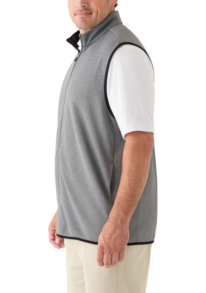 Big & Tall Big and Tall Horizontal Heather Fleece Vest