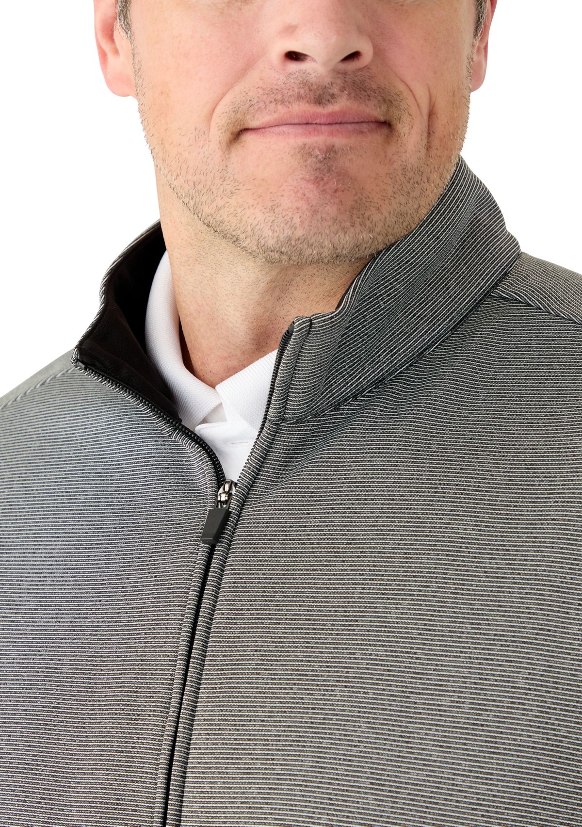 Big & Tall Big and Tall Horizontal Heather Fleece Vest