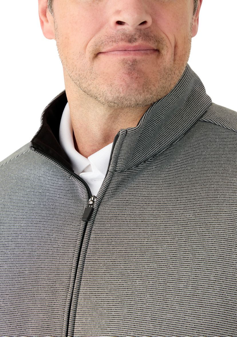 Big & Tall Big and Tall Horizontal Heather Fleece Vest