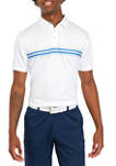 Short Sleeve Printed Chest Stripe Polo Shirt