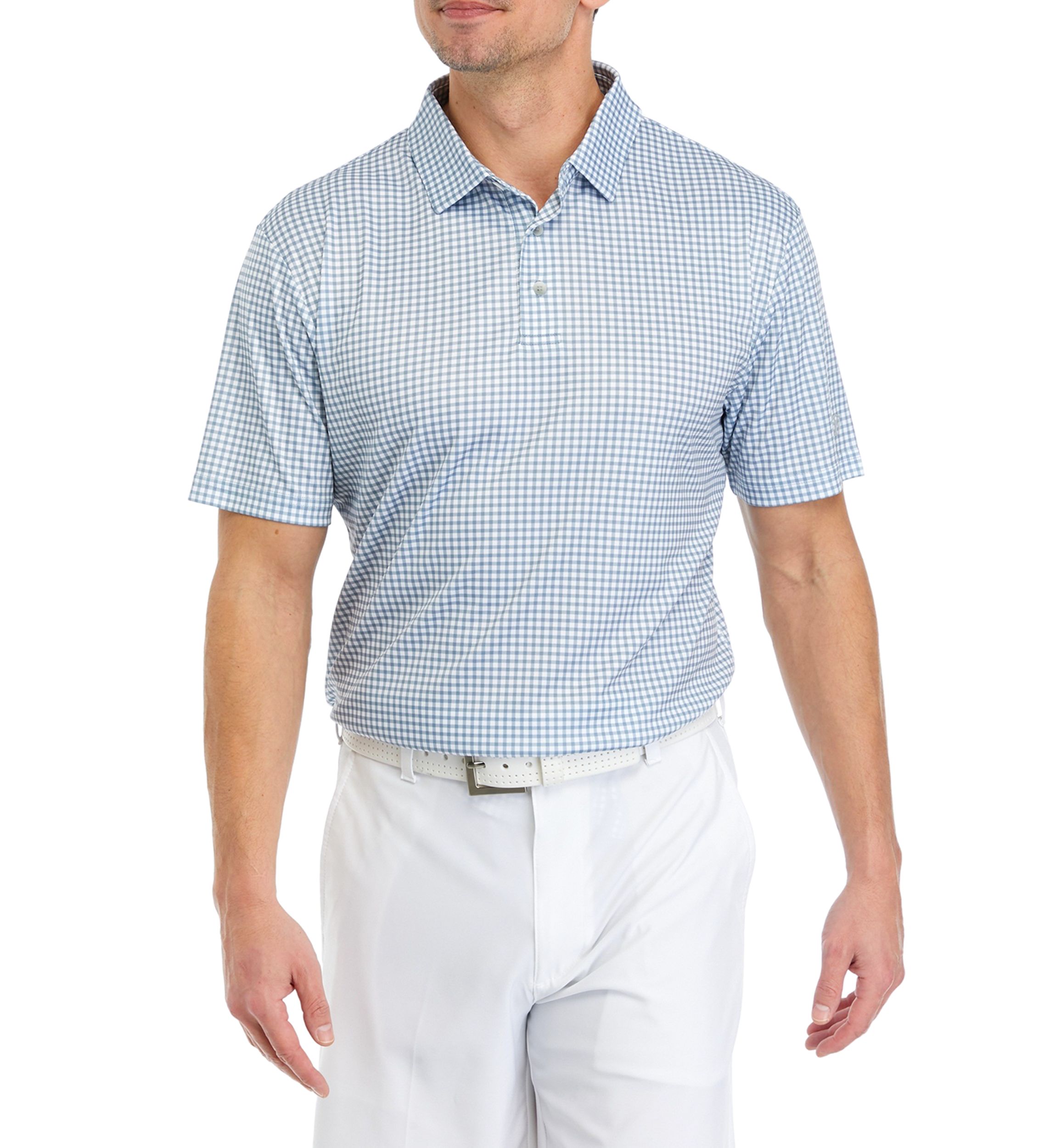 Mens Gingham Polo Shirt