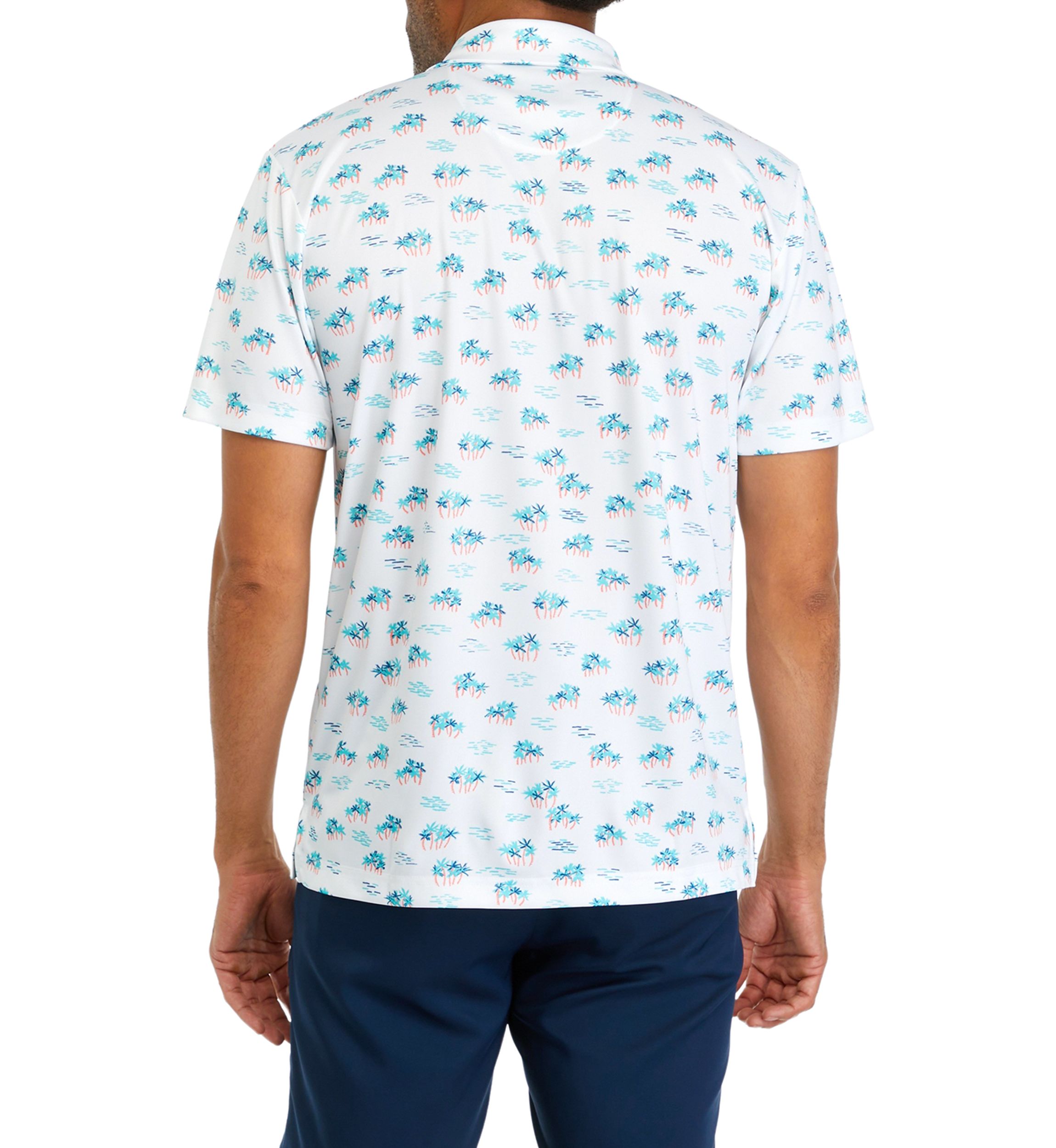Mens Tropical Conversation Printed Polo Shirt