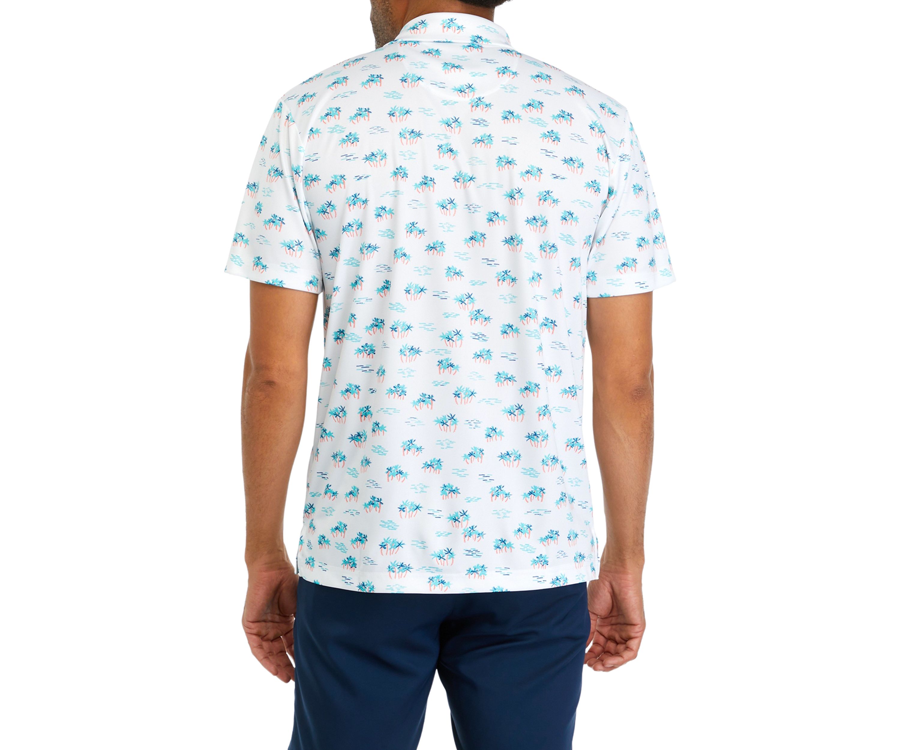 Mens Tropical Conversation Printed Polo Shirt