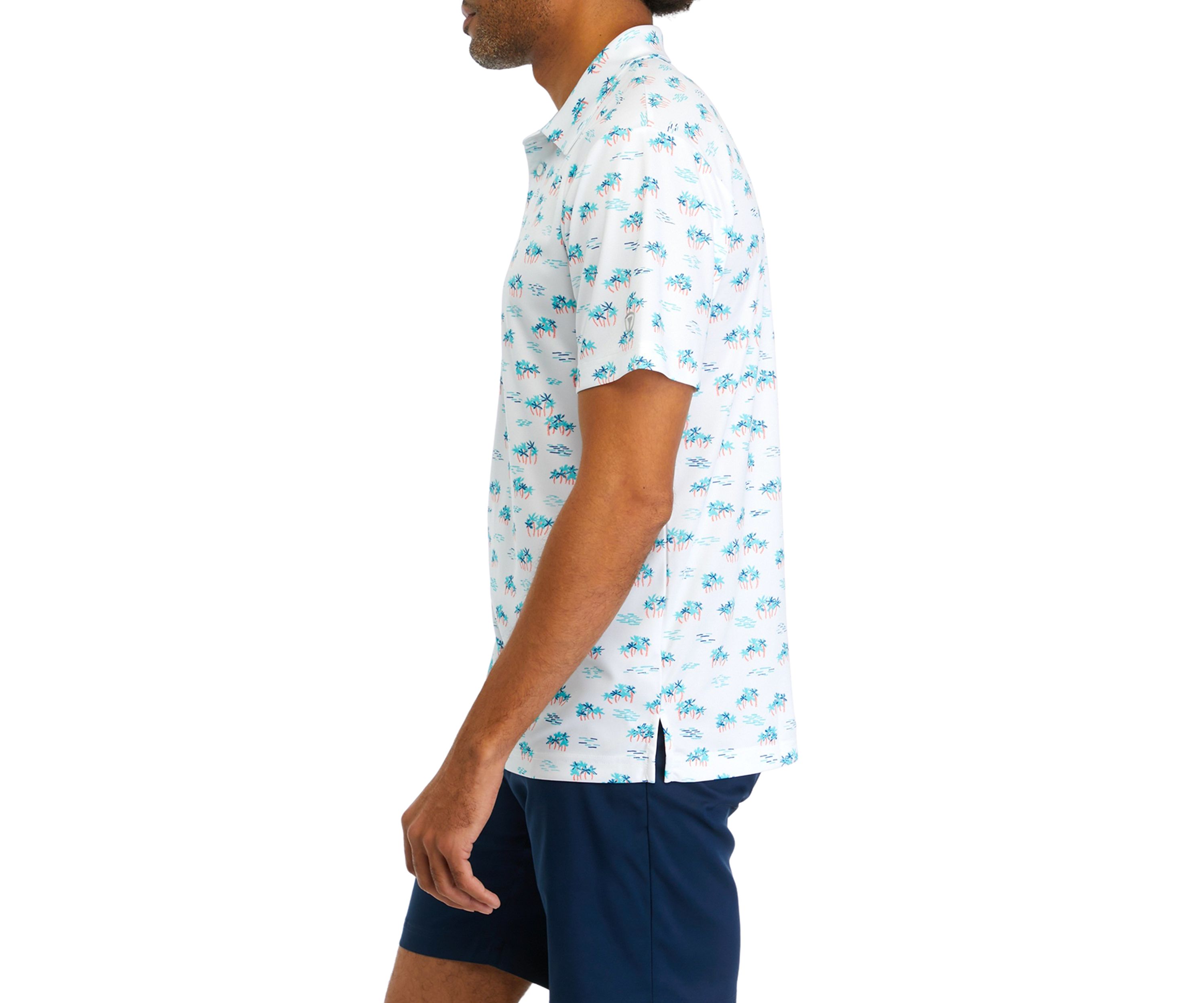 Mens Tropical Conversation Printed Polo Shirt