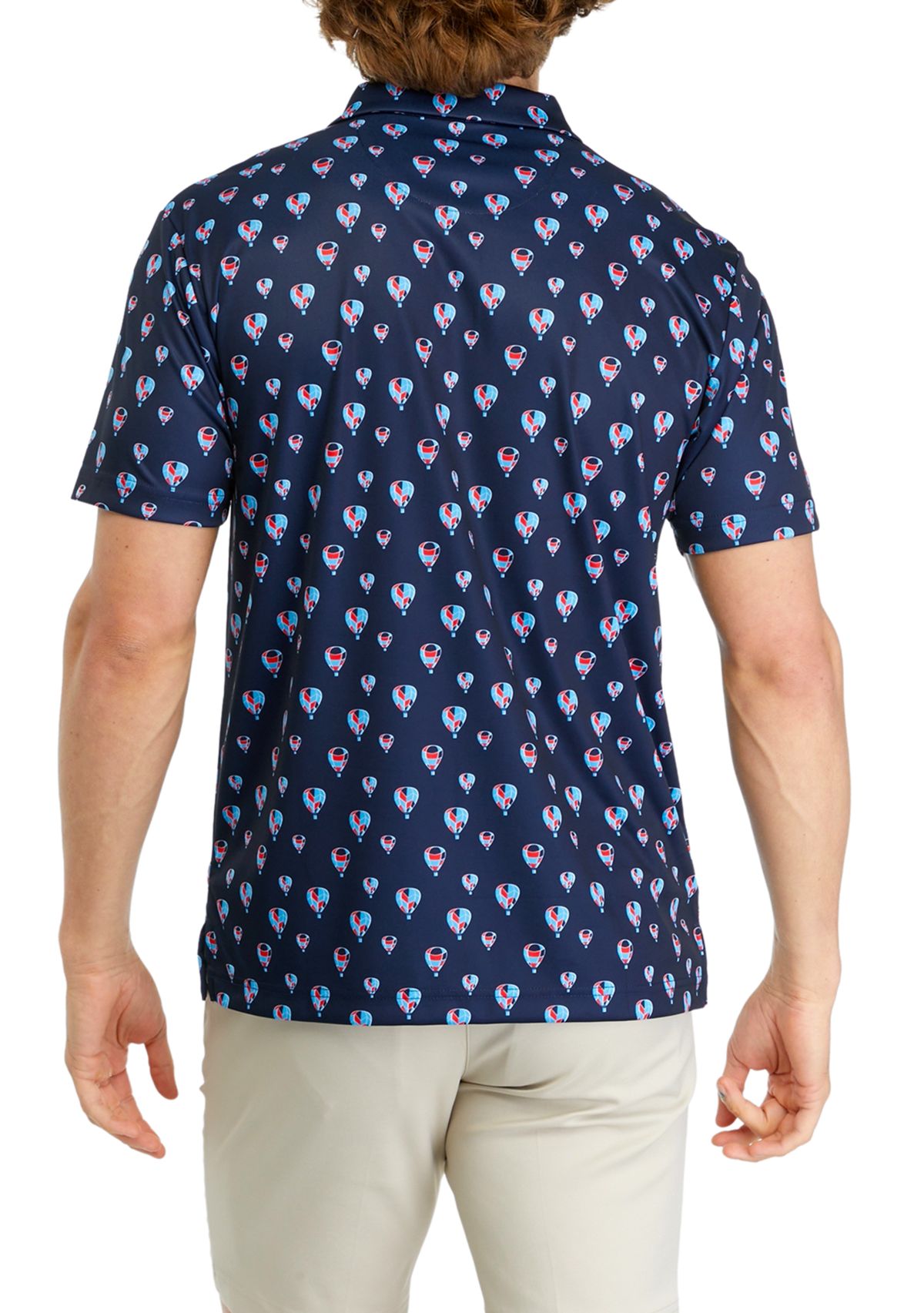 Mens Balloon Printed Polo Shirt