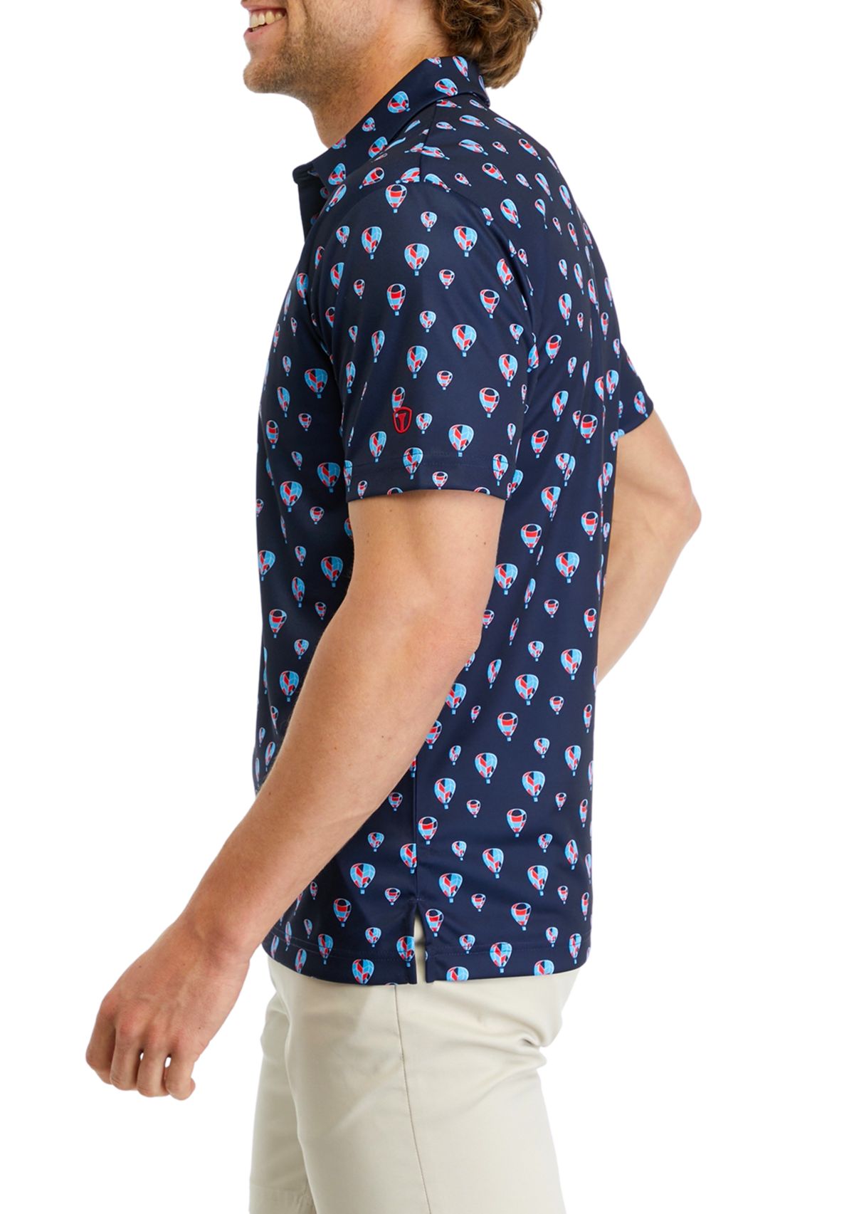 Mens Balloon Printed Polo Shirt