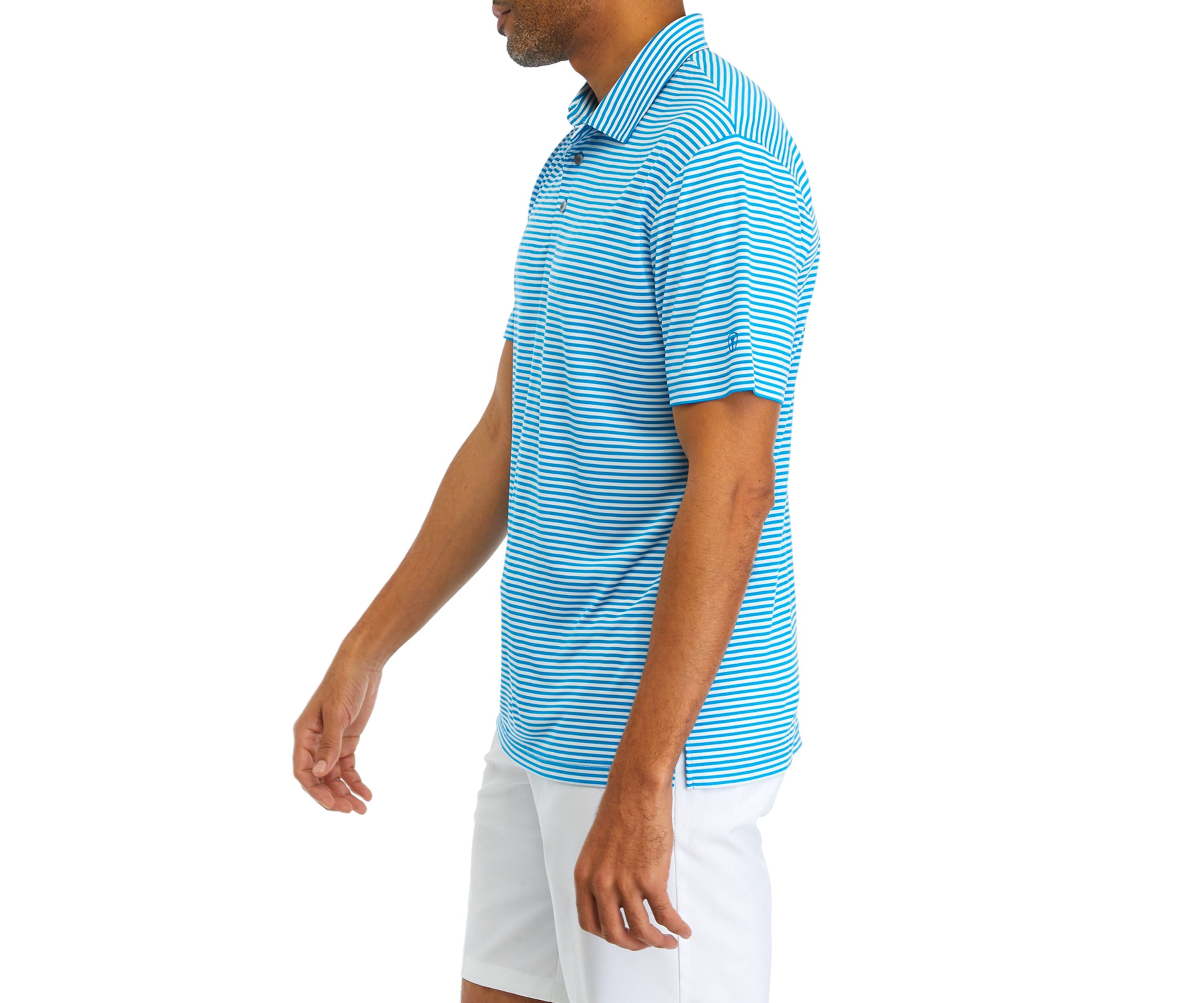 Mens Feeder Striped Summer Polo Shirt