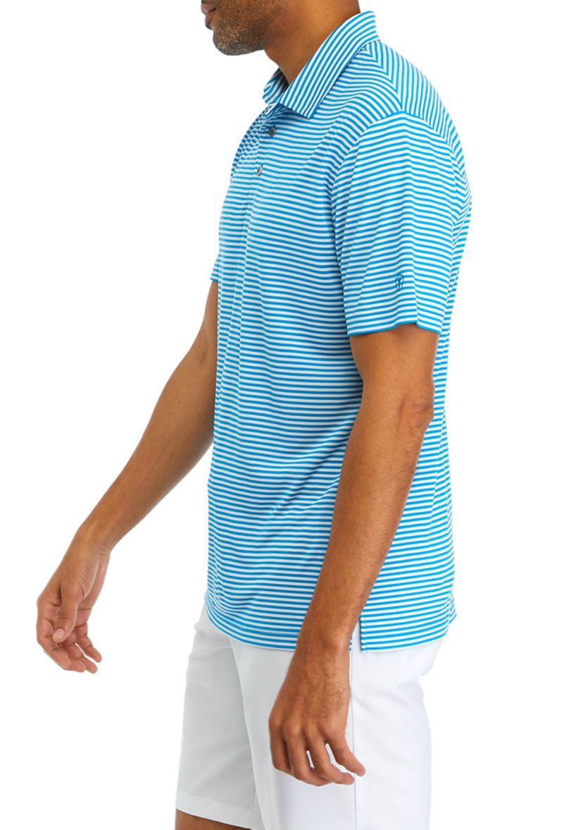 Mens Feeder Striped Summer Polo Shirt