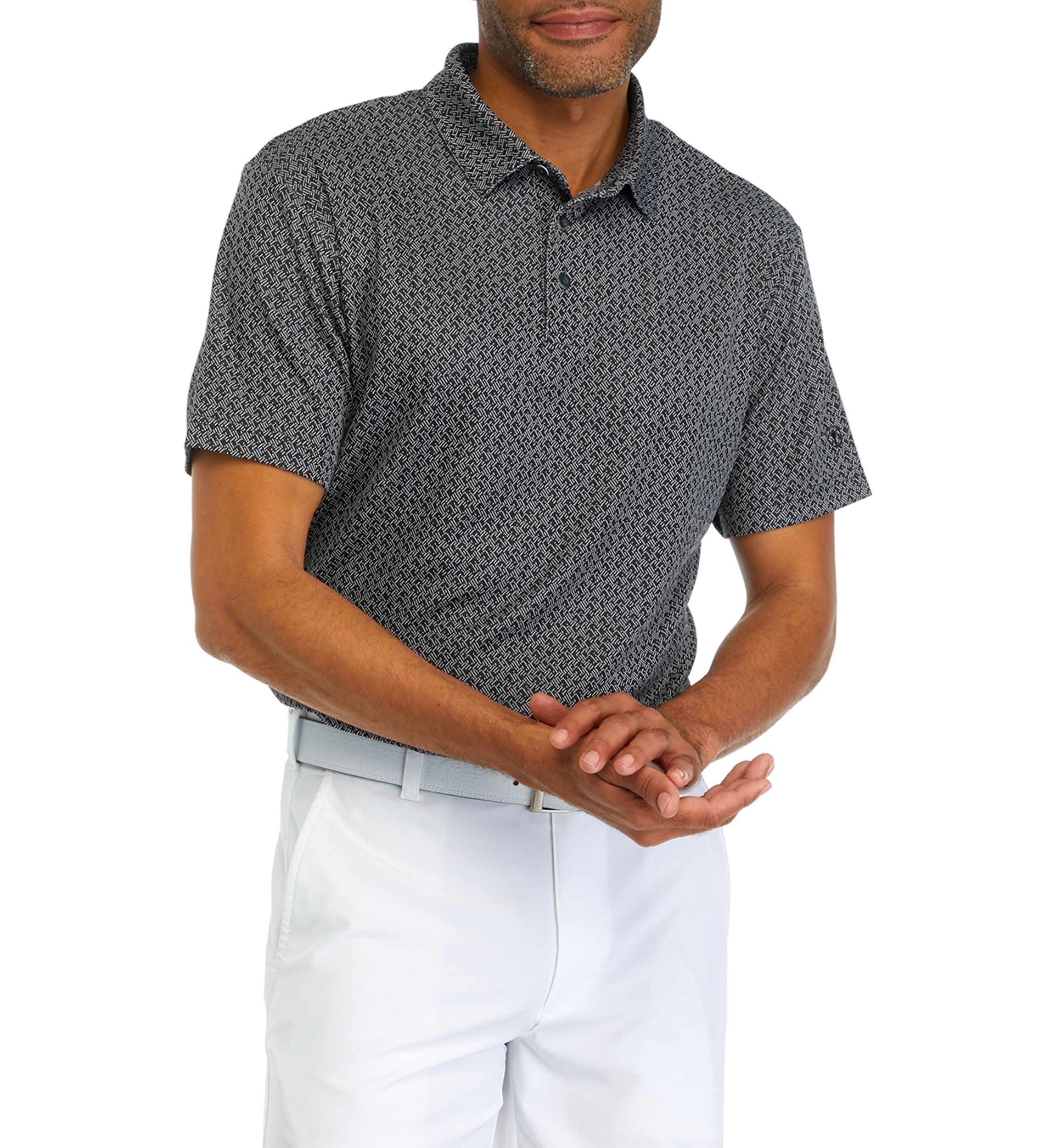 Mens Jaquard Printed Polo Shirt