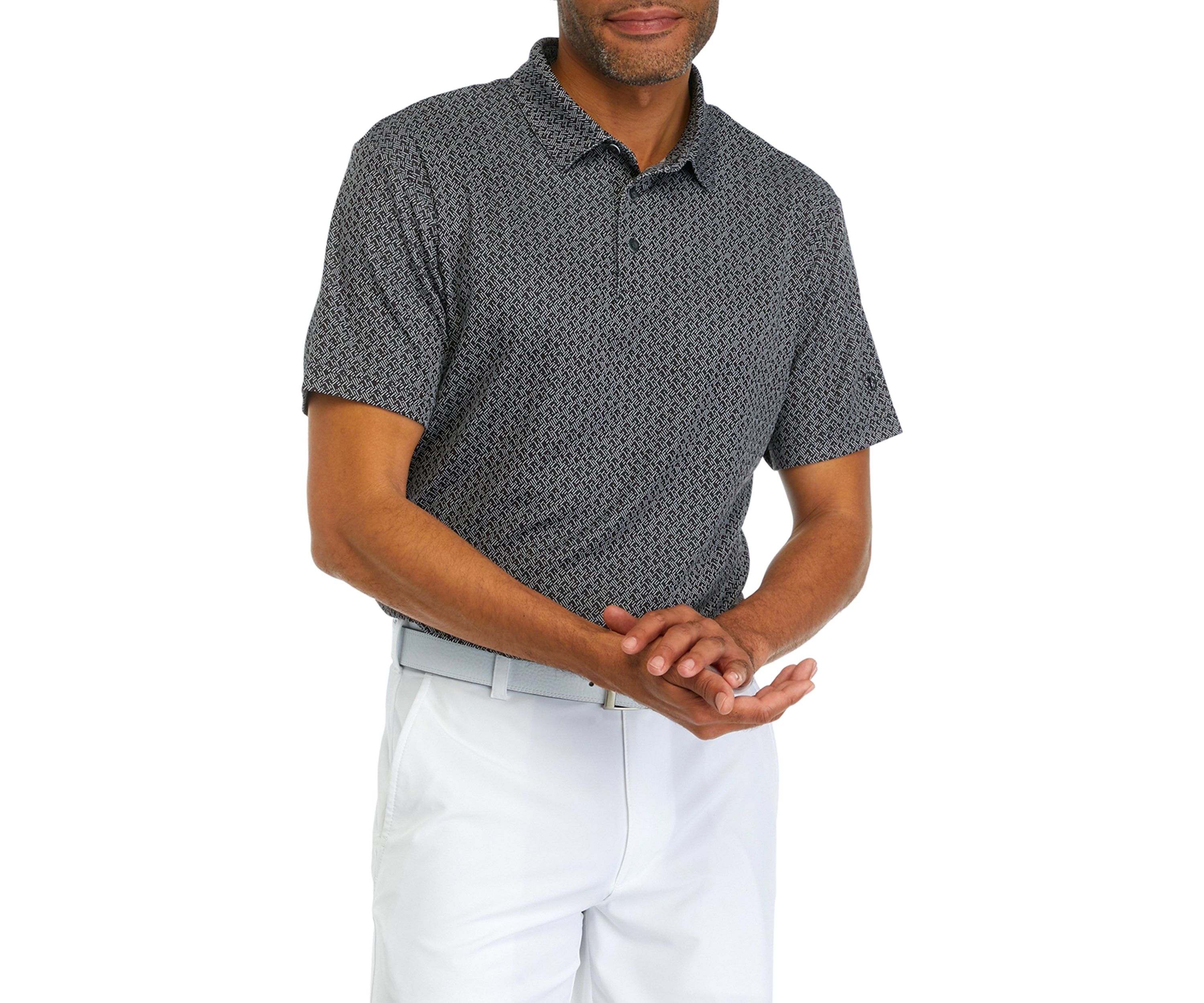 Mens Jaquard Printed Polo Shirt